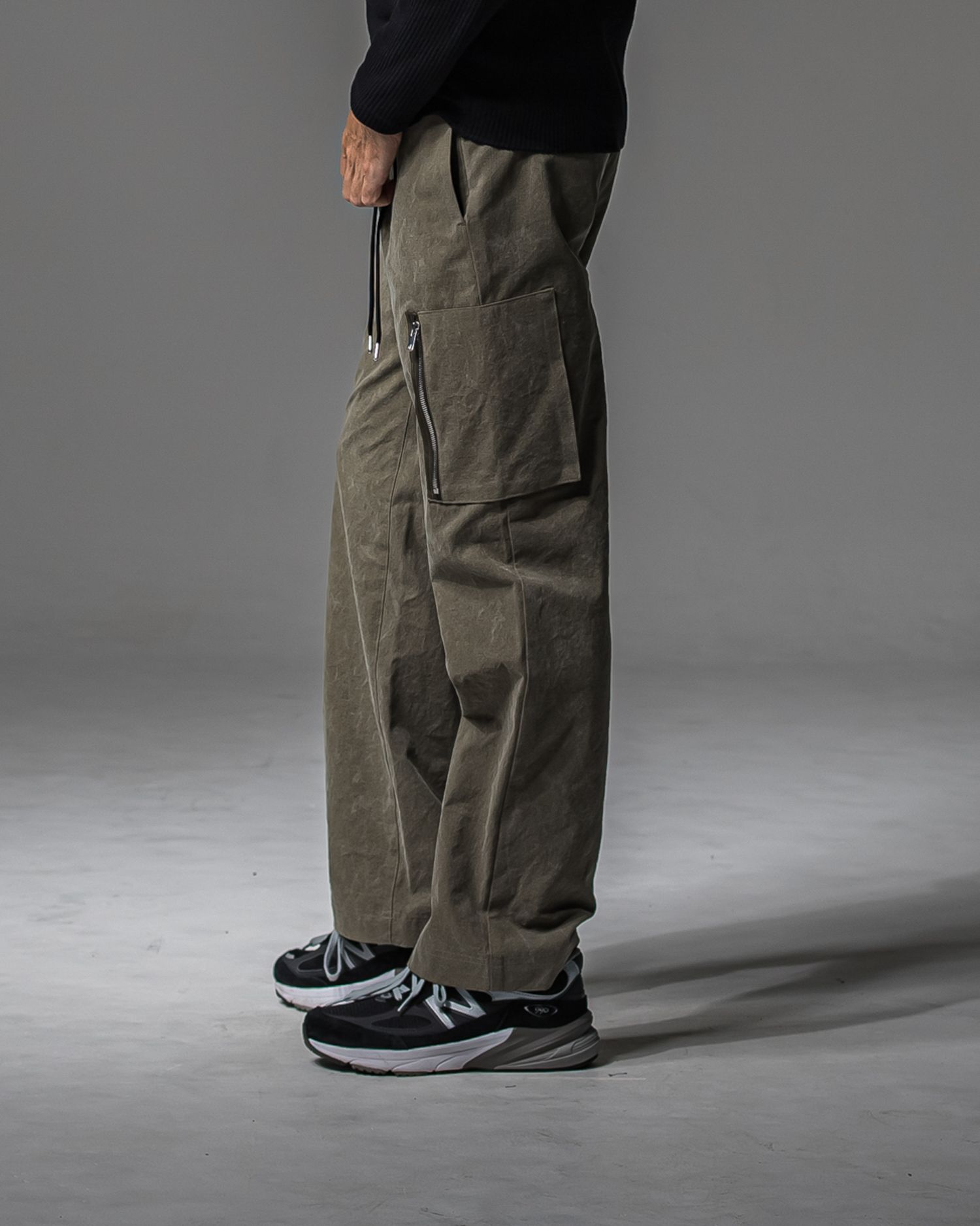 DAVID CARGO PANTS / RC37-ST-040 / ミリタリーワイドカーゴパンツ / ヴィンテージカーキ