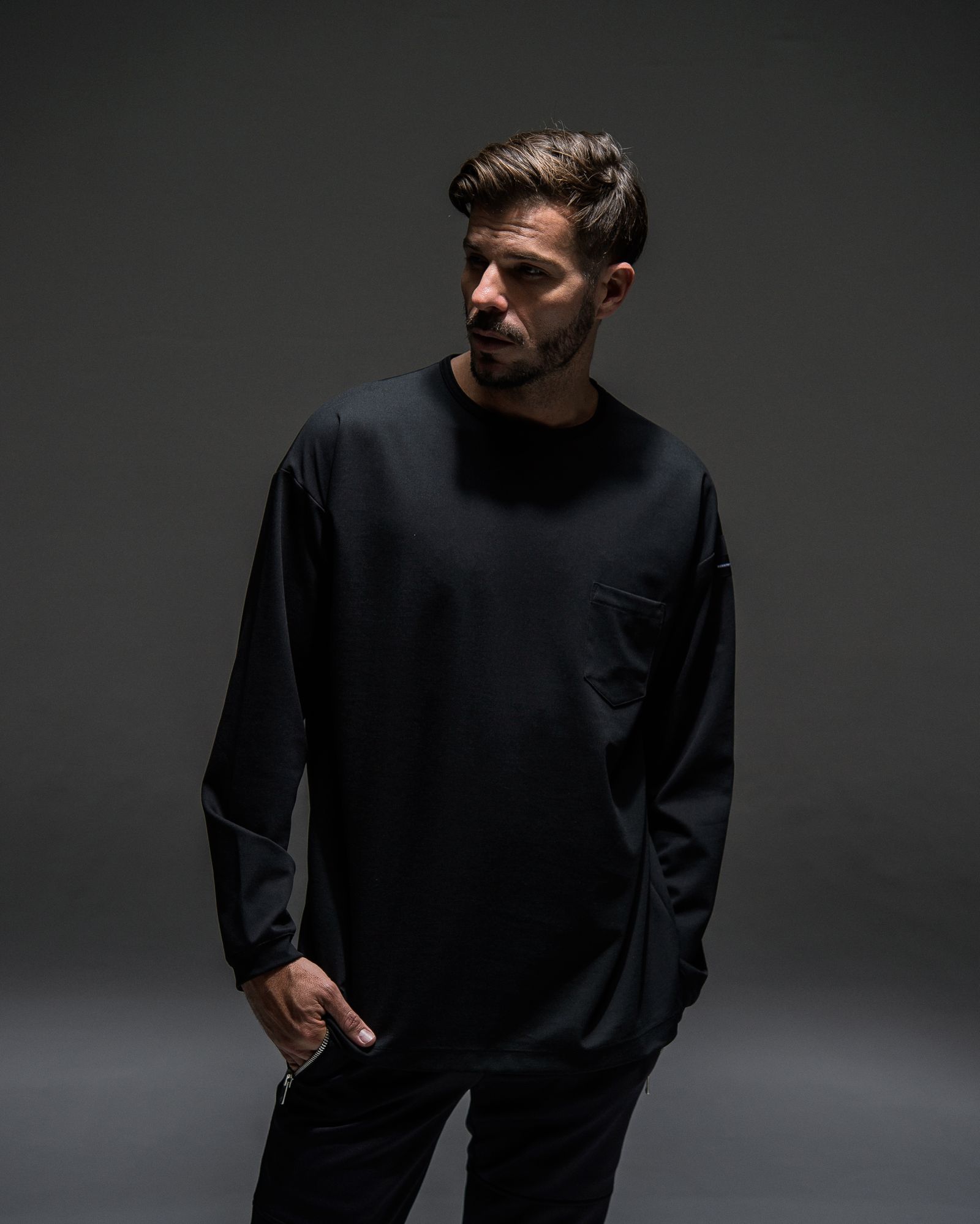DOUBLE LOOSE POCKET LONG TEE / RC21-T-003 / ロングスリーブTシャツ