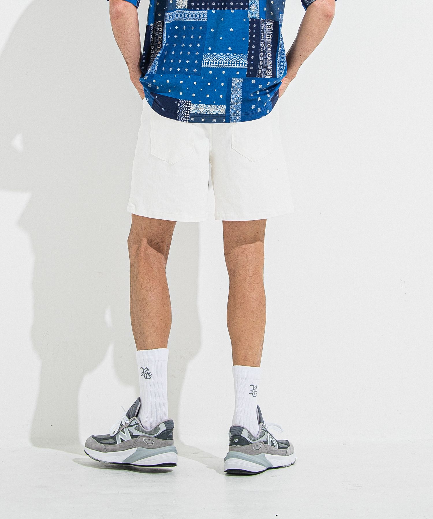DENIM JERSEY SHORTS / RC36-HP-006 / デニムジャージショーツ / ホワイト