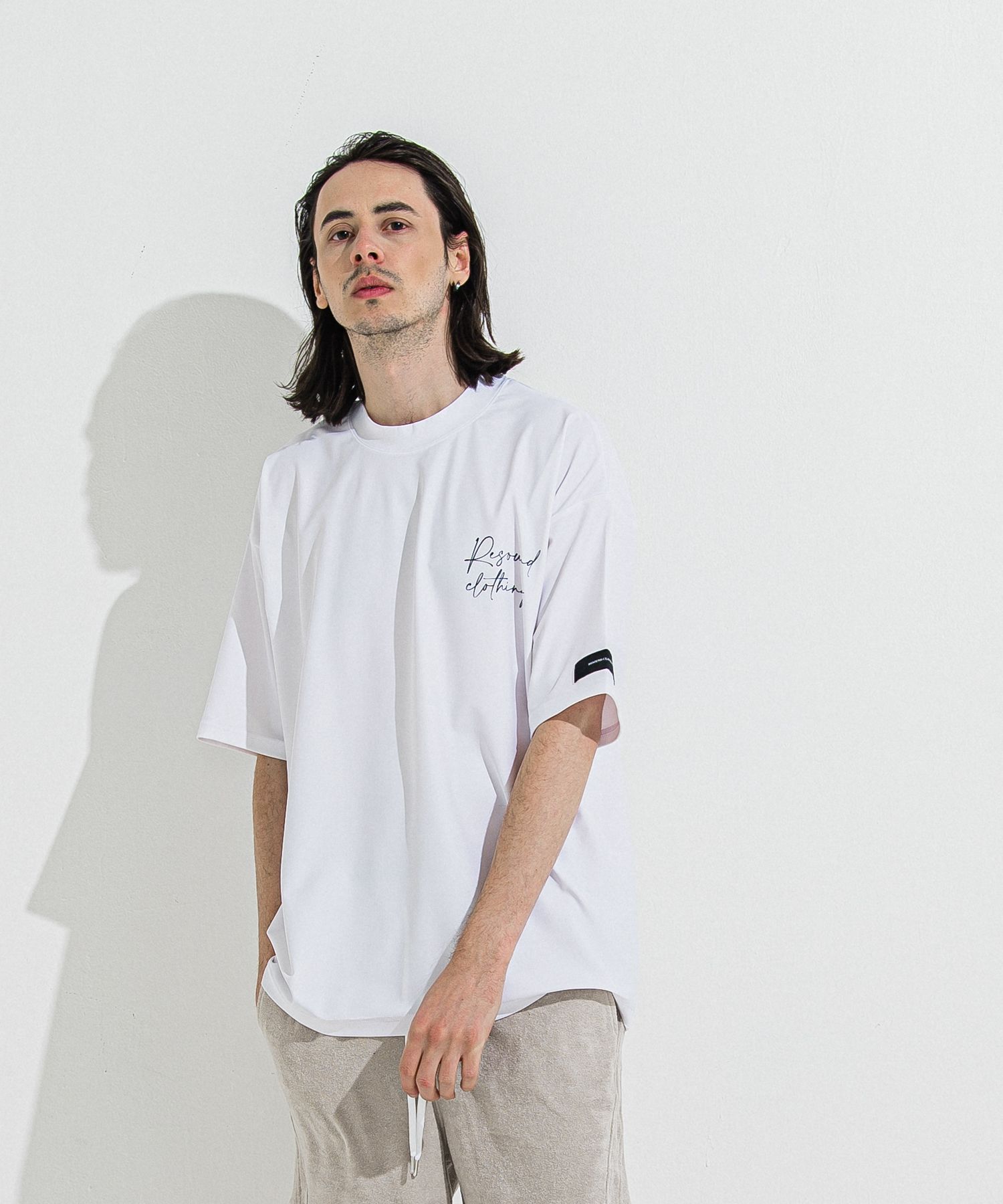 ID RUSH OVER T / RC36-T-011 / バックロゴラッシュガードビッグTシャツ / ホワイト
