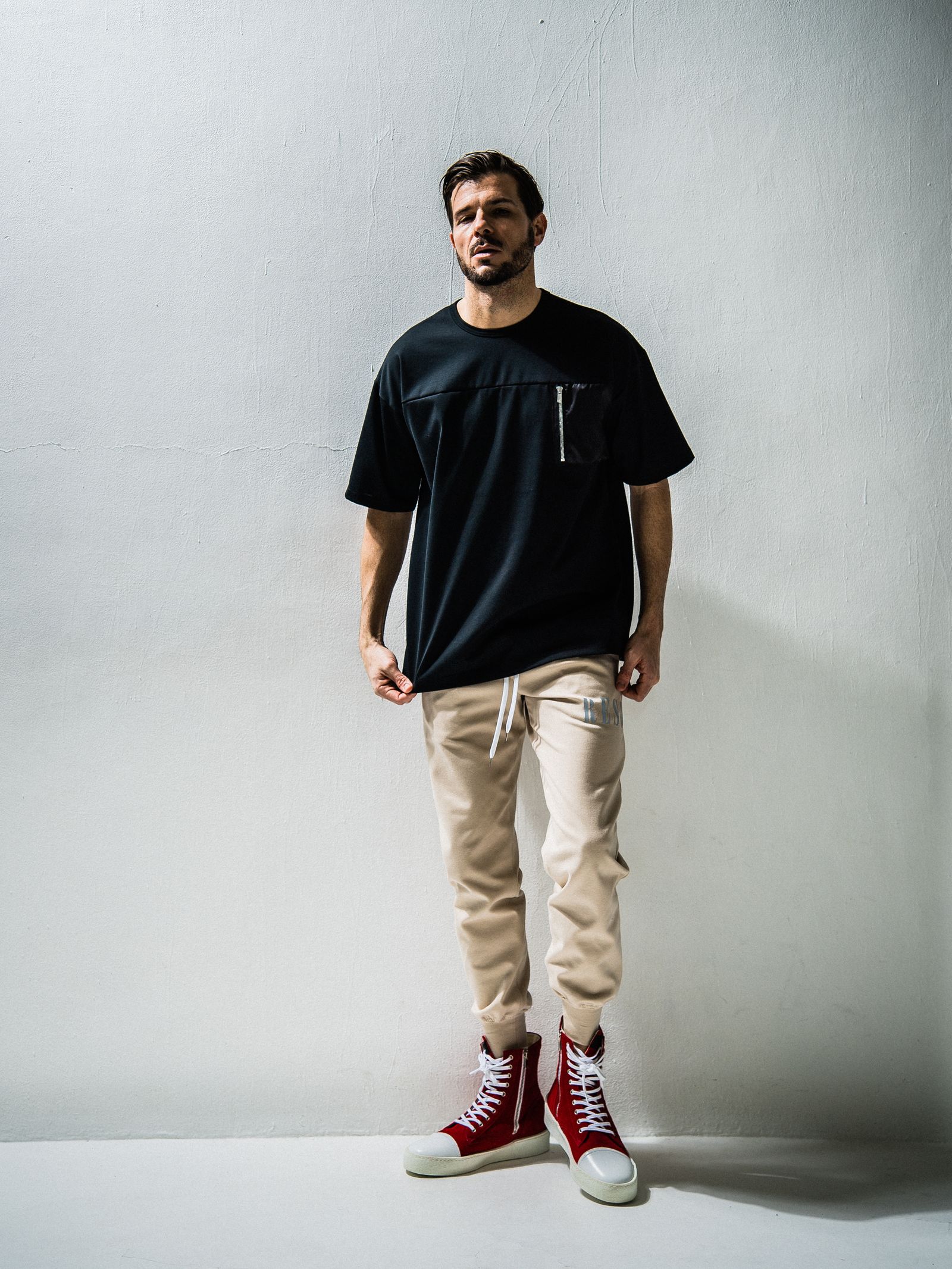NYLON POCKET LOOSE TEE / RC24-T-006 / ビッグTシャツ※