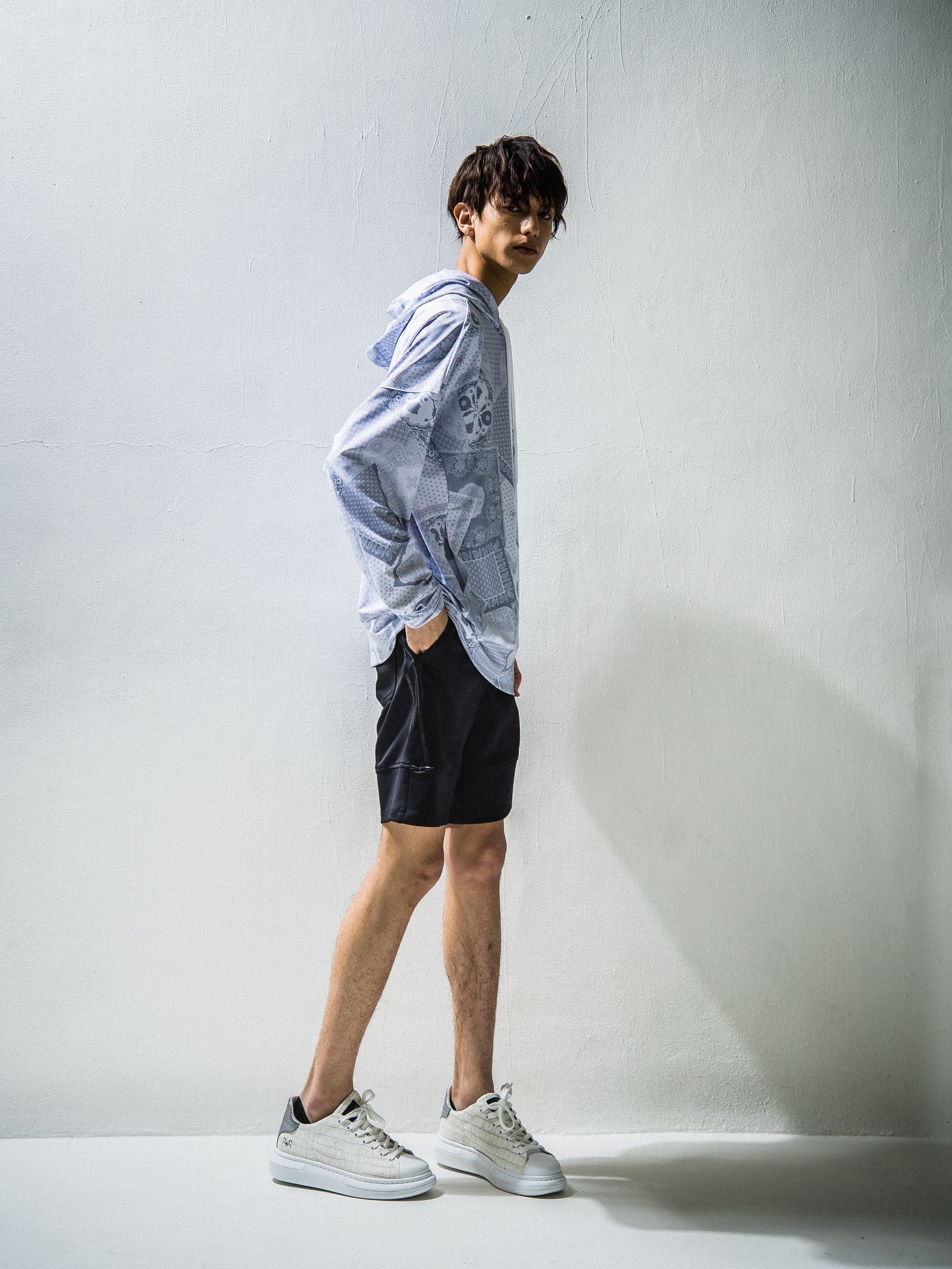 PAISELY RUSH LOOSE HOODIE / RC24-C-001 / ラッシュガードパーカー
