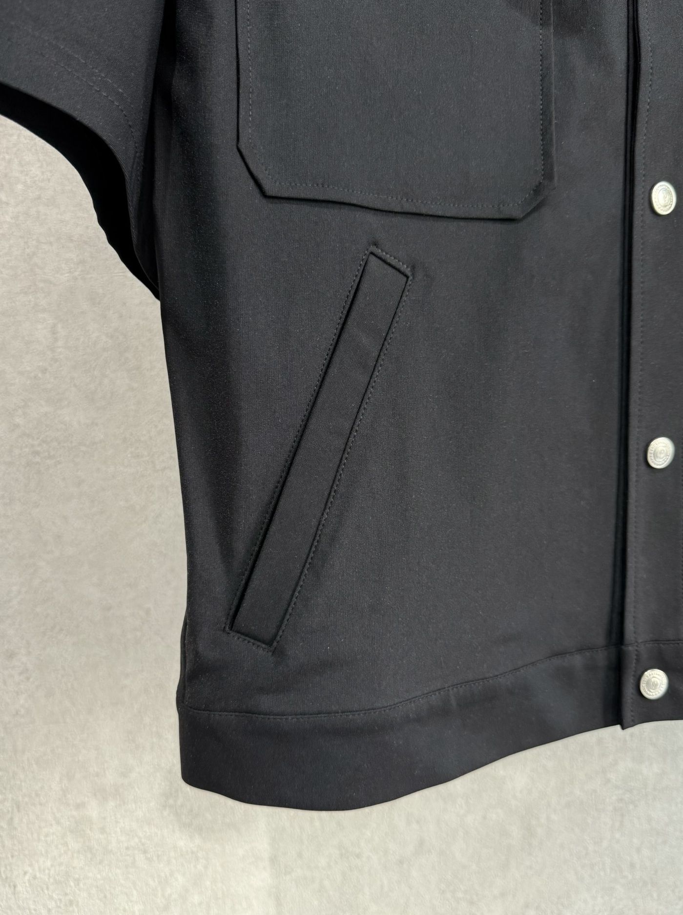 CPO HALF SHIRTS JK / RC40-SH-003 / 半袖ナイロンCPOジャケット / ブラック