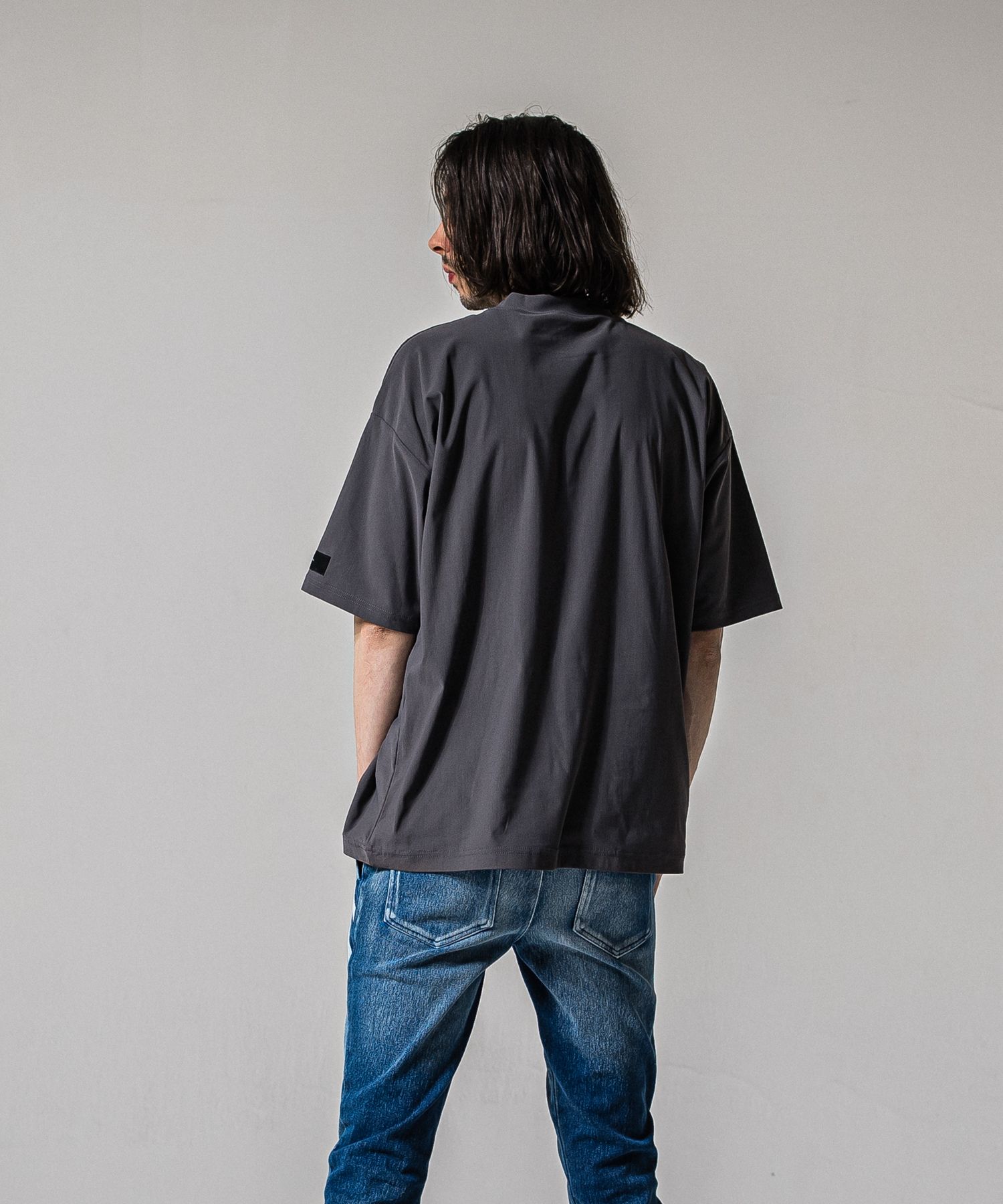 SIDE RC OVER TEE / RC39-T-004 / サイドロゴナイロンビッグTシャツ / グレー (4月上旬入荷予定)