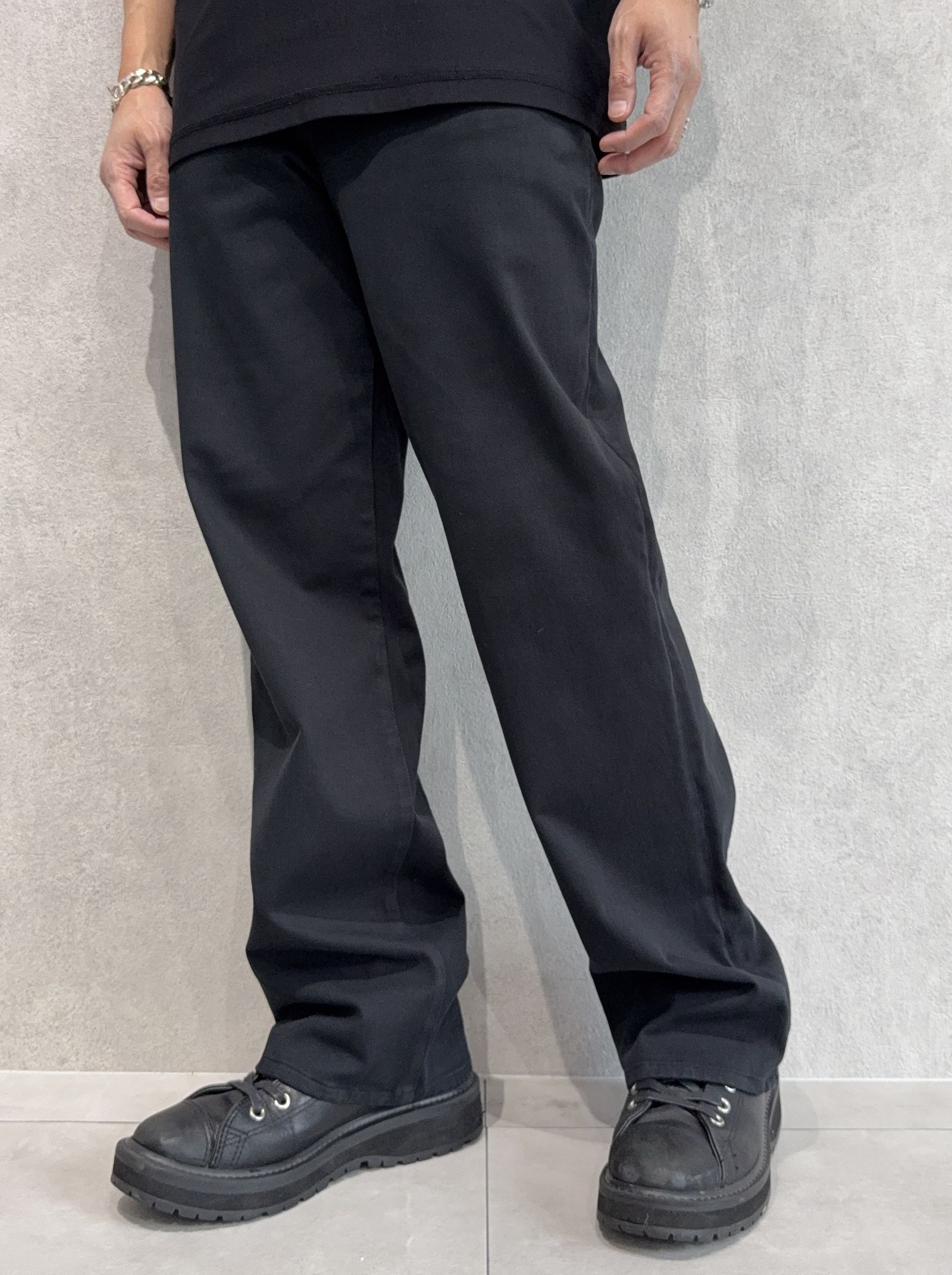 KING DENIM JERSEY / BASIC-ST-005 / デニムジャージバギーワイドパンツ / ブラック