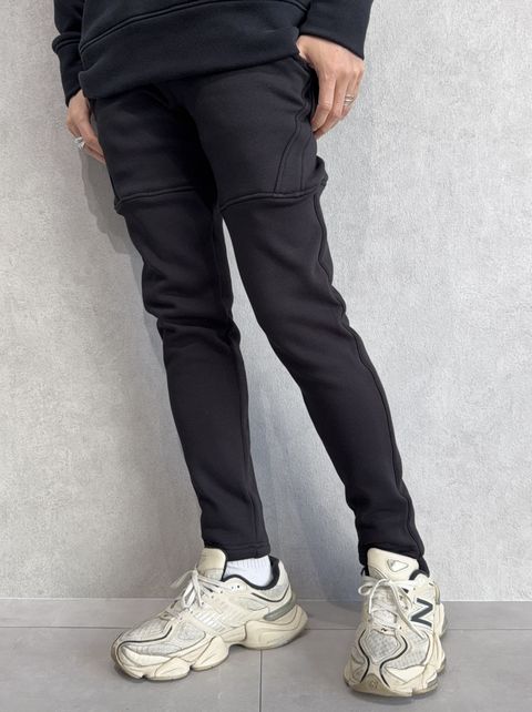 VELOURS FLEECE TYLER PANTS / RC38-ST-026H / 裏起毛スウェットラインパンツ / ブラック