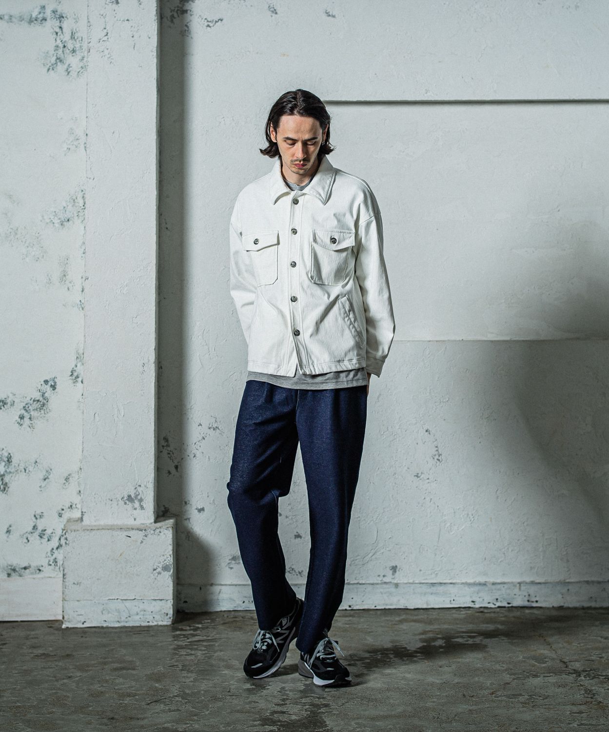 EX DENIM JERSEY WIDE PT / RC35-ST-016WTD / デニムジャージワイドパンツ / インディゴワンウォッシュ