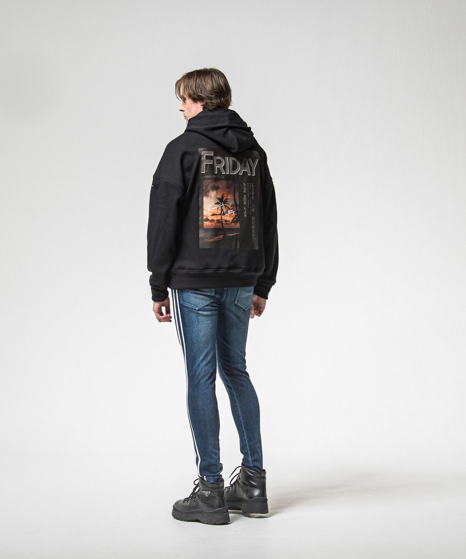EX DENIM JERSEY BLIND LINE PT / RC38-ST-008D / デニムジャージラインパンツ / ダークインディゴ (1月上旬入荷予定)