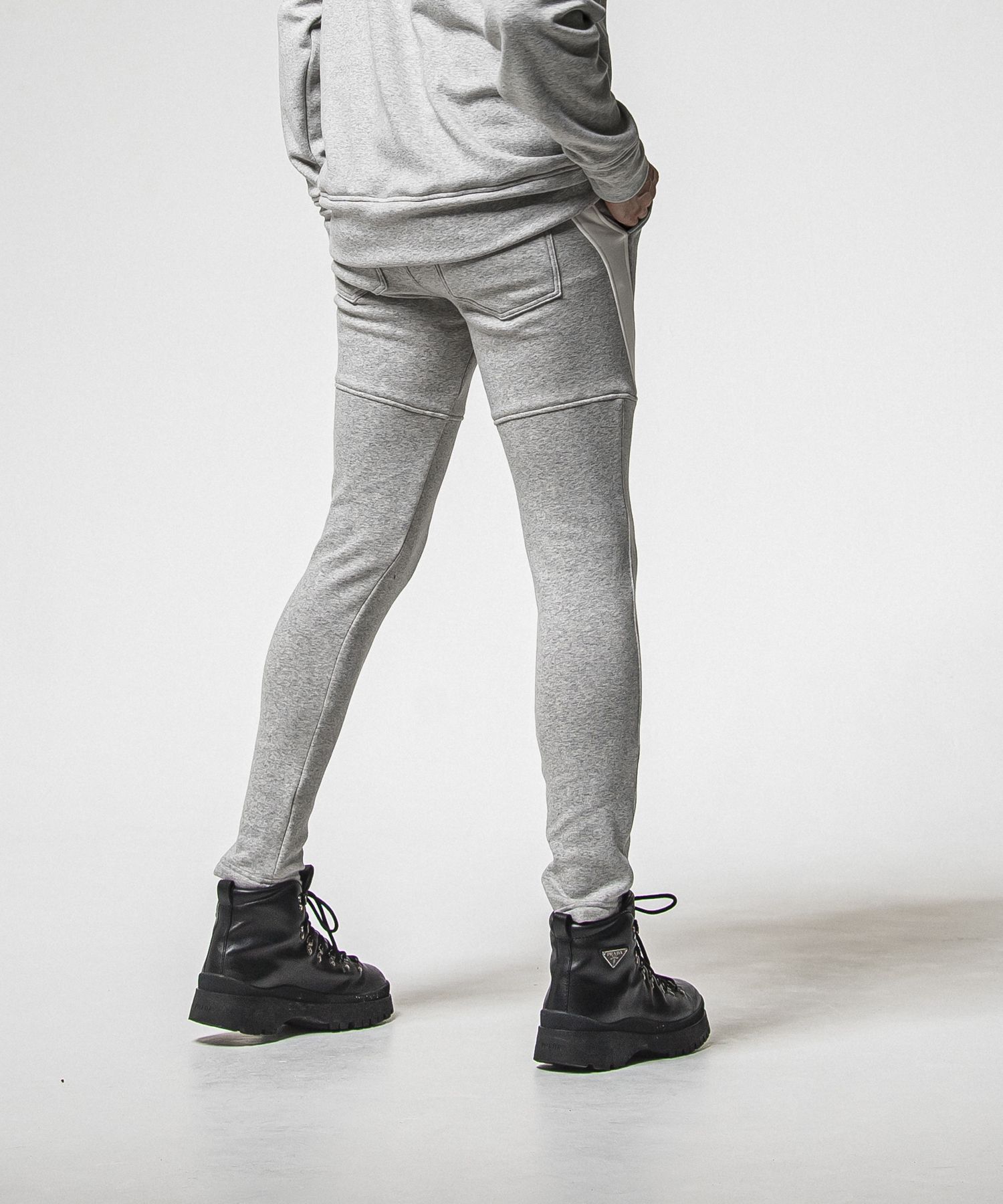 VELOURS FLEECE TYLER PANTS / RC38-ST-026H / 裏起毛スウェットラインパンツ / グレー (11月中旬入荷予定)