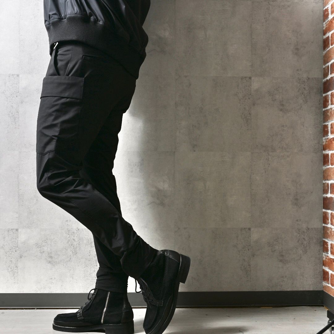 GR PT / DP1-ST-004 / ナイロンギアカーゴパンツ / ブラック (3月中旬入荷予定)