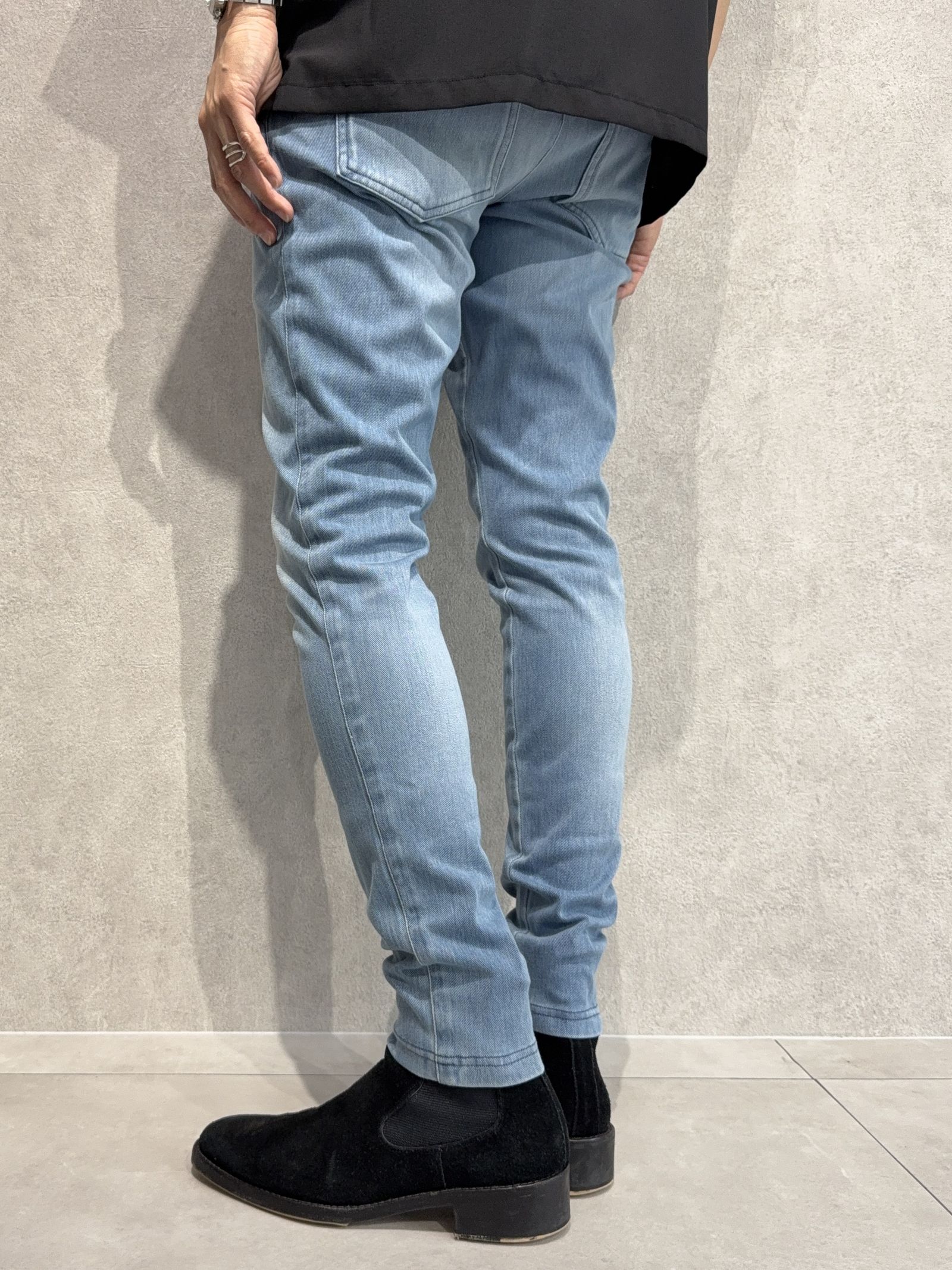 DENIM JERSEY CHRIS EASY TUCK PT / RC36-ST-016TD / ライトオンスデニムジャージイージータックパンツ / ライトインディゴ