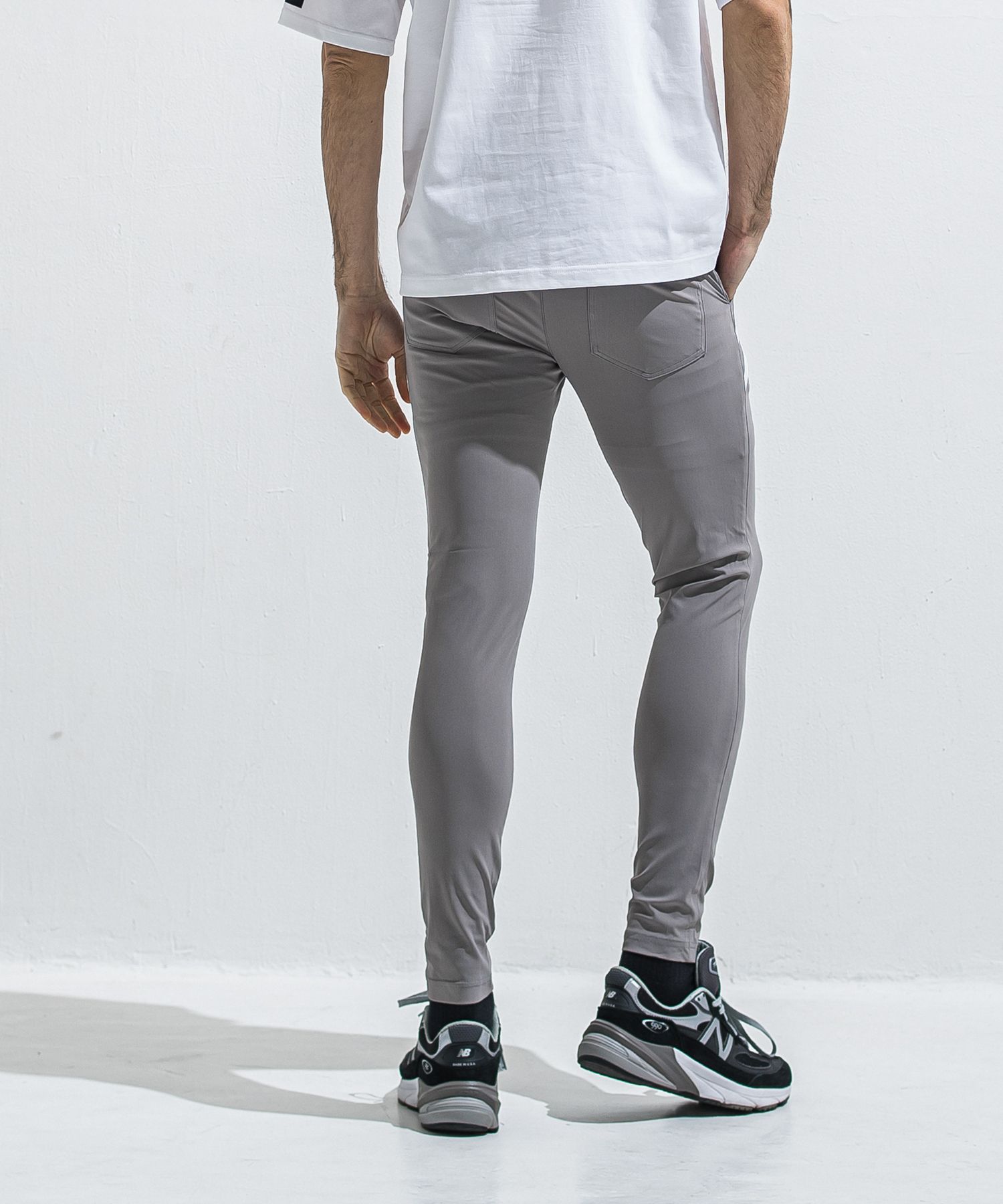 EDGE NYLON PT / BASIC-ST-014 / エッジナイロンラインパンツ / グレー (4月下旬入荷予定)