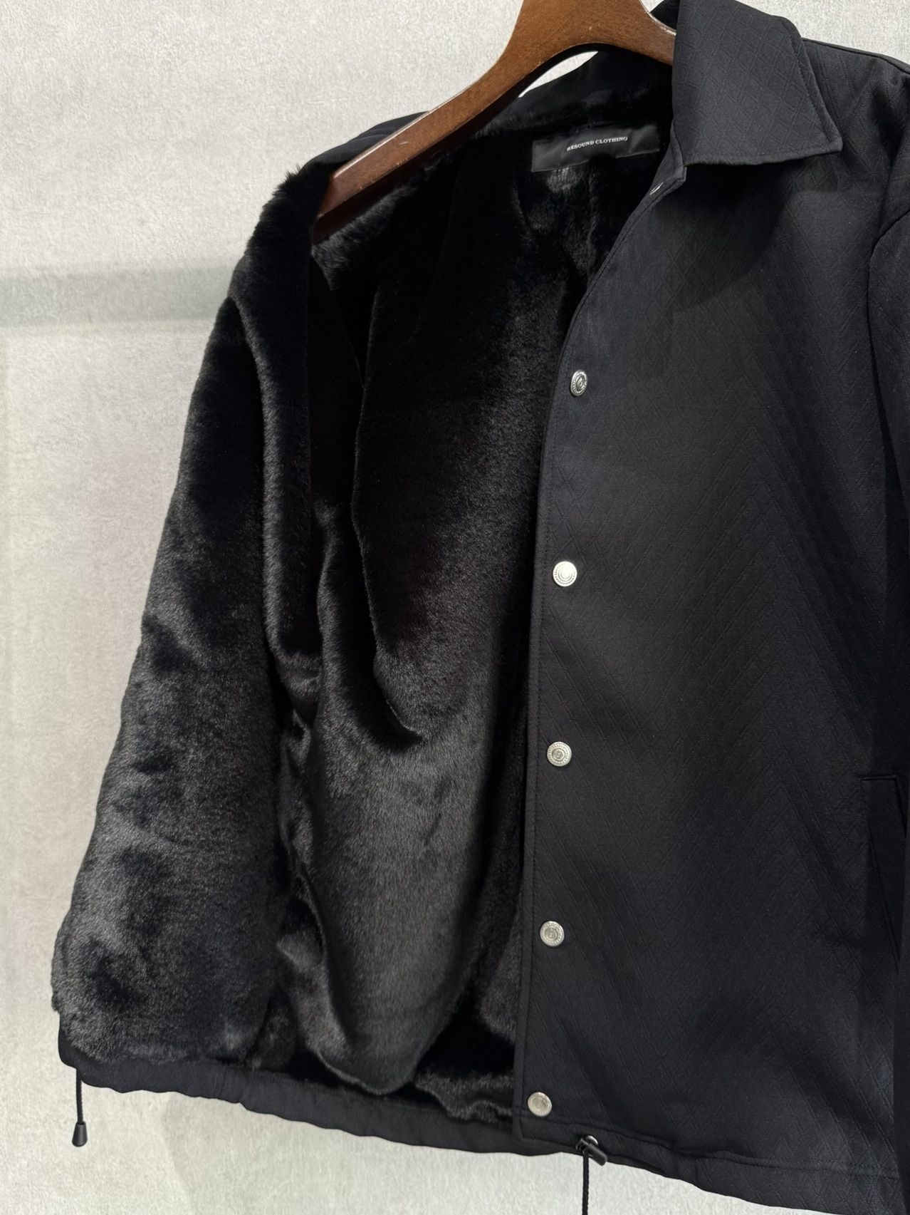 FUR COACH JK / RC38-JK-005 / キルティングファーコーチジャケット / ブラック