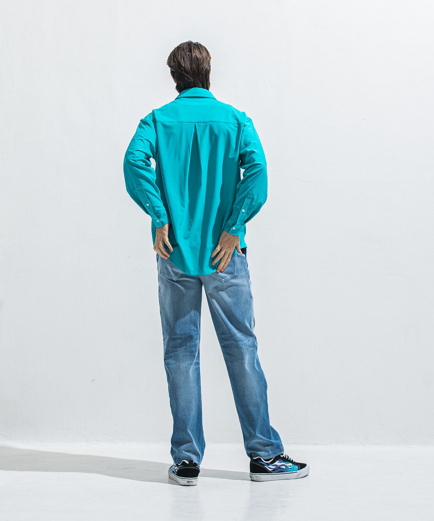 EDGE DENIM SEMI WIDE PT / RC40-ST-014WTD / デニムジャージセミワイドラインパンツ / ライトインディゴ (5月中旬入荷予定)