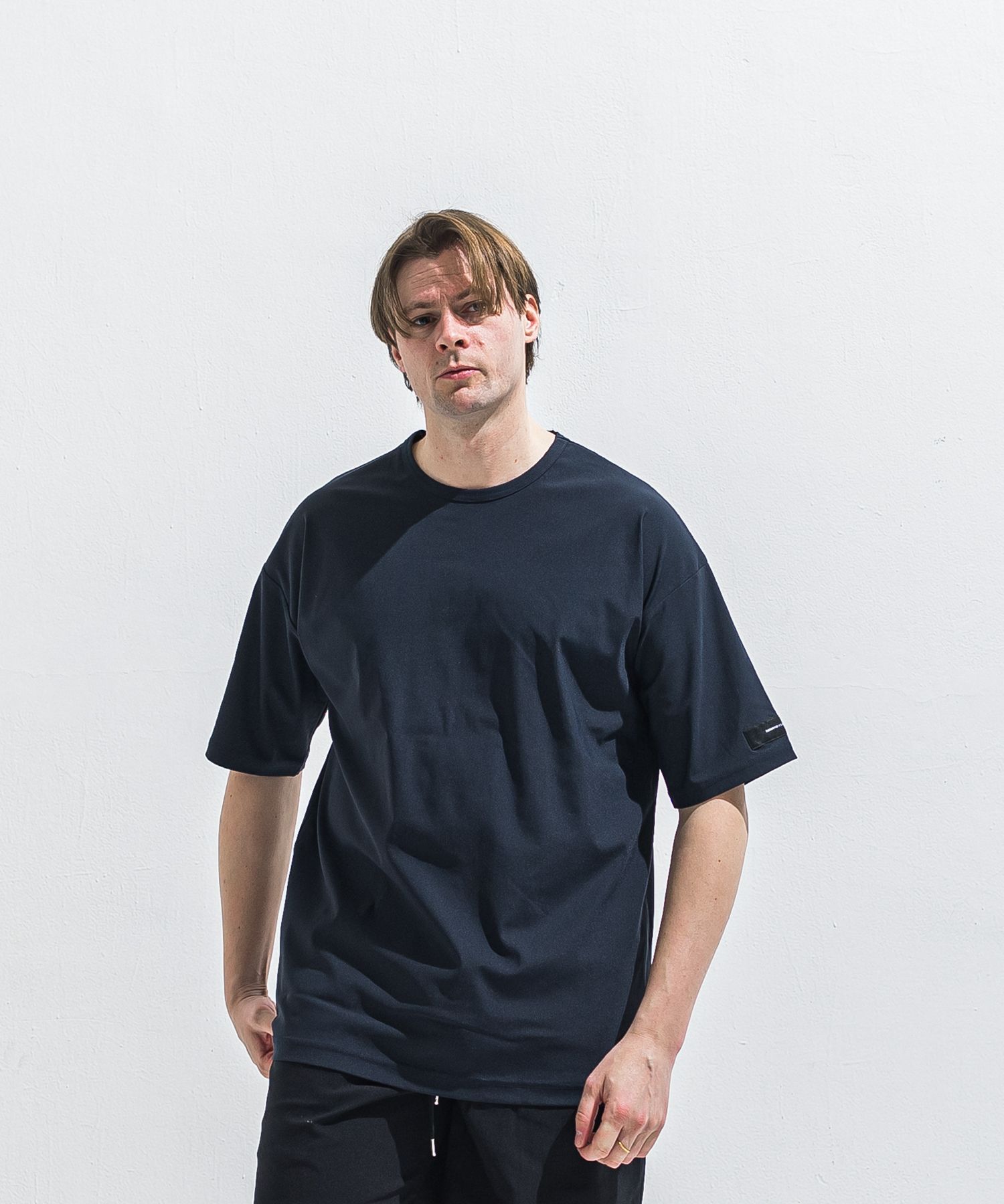 NYLON OVER T / RC40-T-003 / ナイロンビッグTシャツ / ネイビー (5月中旬入荷予定)