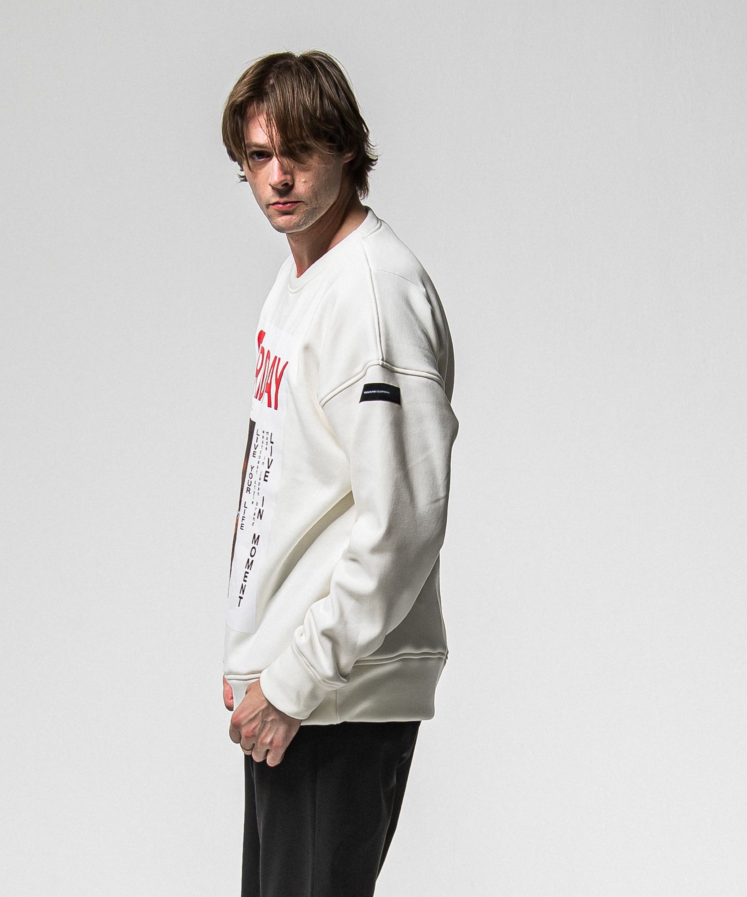 【FRIDAYコラボ】 FRIDAY OLD COVER VELOURS FLEECE TRAINER / RCF1-C-002 / 裏起毛FRIDAYオールドカバートレーナー / ホワイト (11月上旬入荷予定)