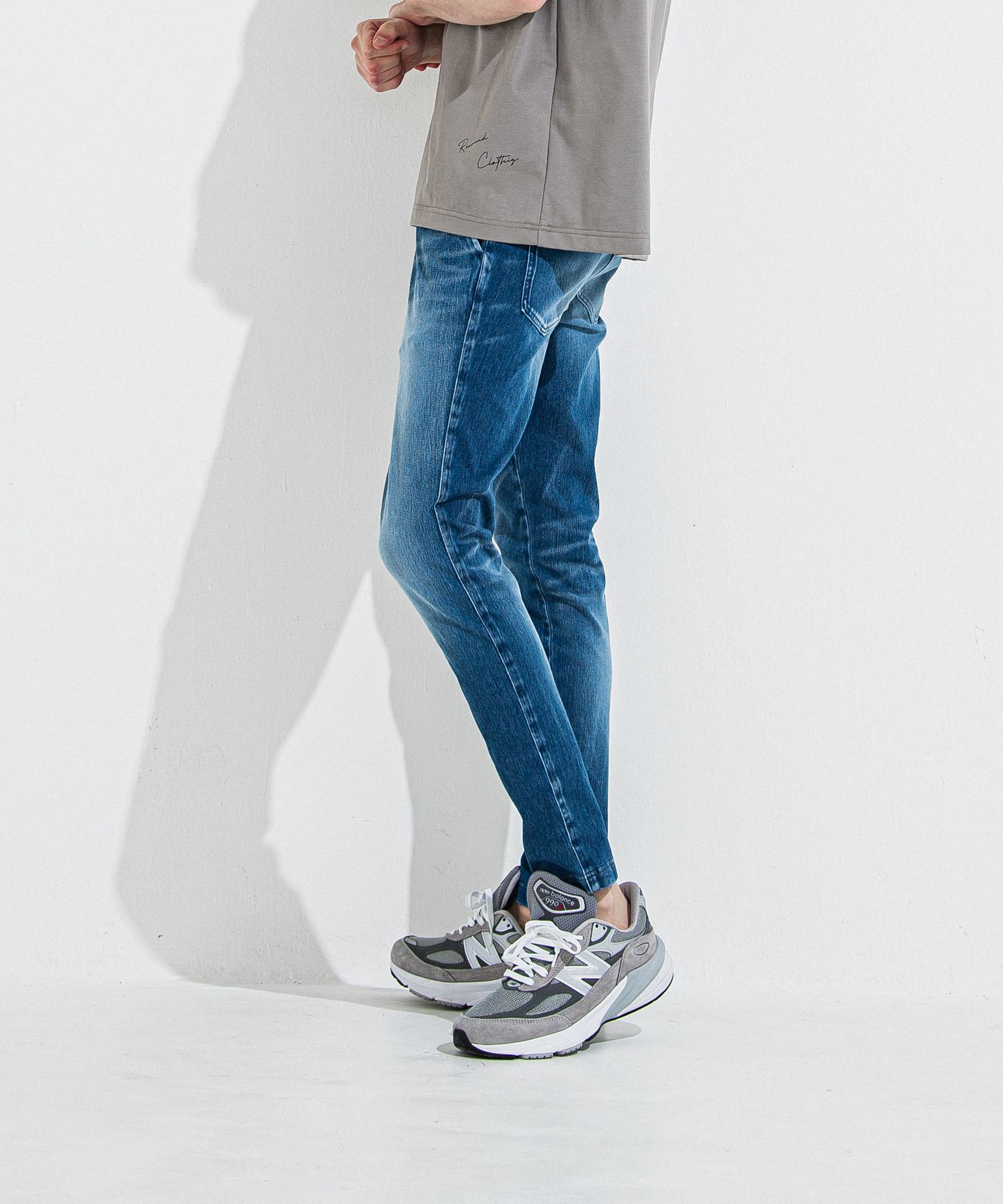 DENIM JERSEY CHRIS EASY TUCK PT / RC36-ST-016TD / ライトオンスデニムジャージイージータックパンツ / ダークインディゴ