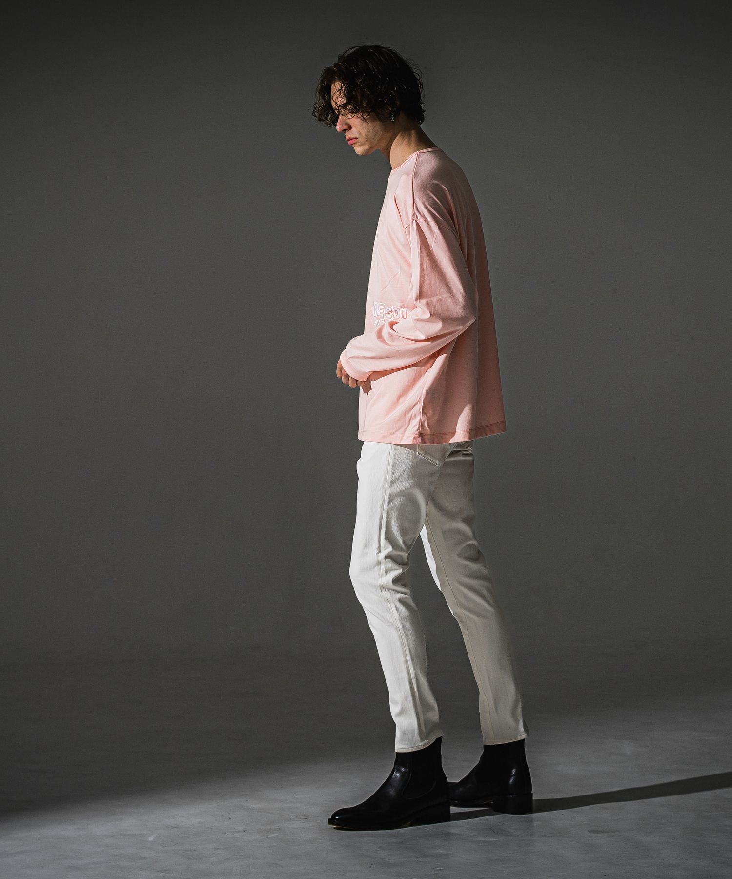 MICK DENIM JERSEY / BASIC-ST-020 / デニムジャージテーパードパンツ / ホワイト (9月上旬入荷予定)