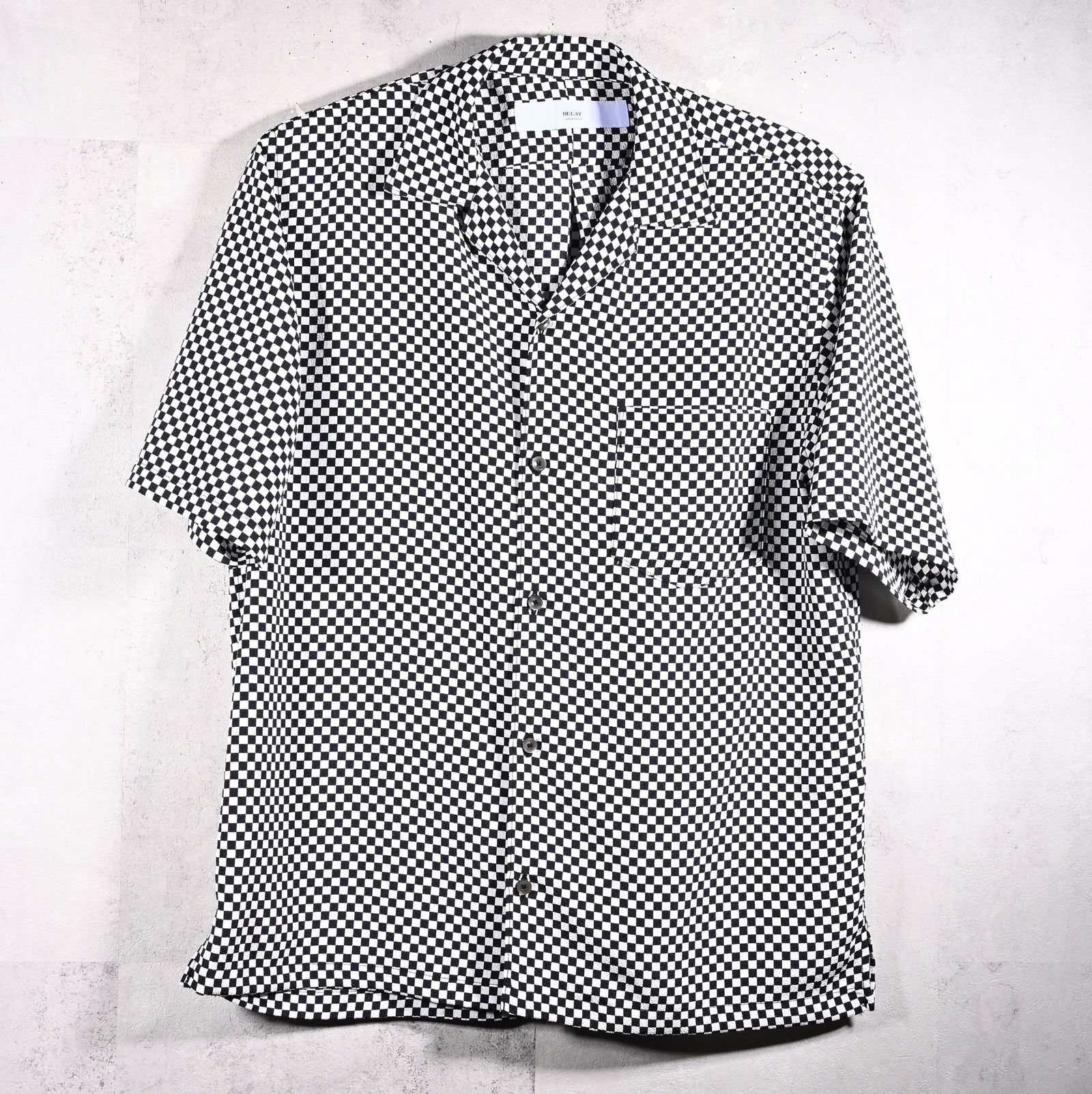 ICHIMATU SHIRTS / DP1-SH-003 / 市松模様半袖シャツ / ブラック×ホワイト (3月中旬入荷予定)