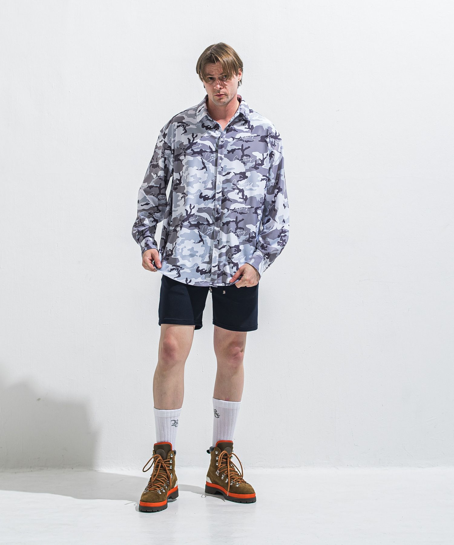 RUSH JACK SHIRTS / RC40-SH-001 / オーバーサイズラッシュガードシャツ / カモフラ (5月中旬入荷予定)