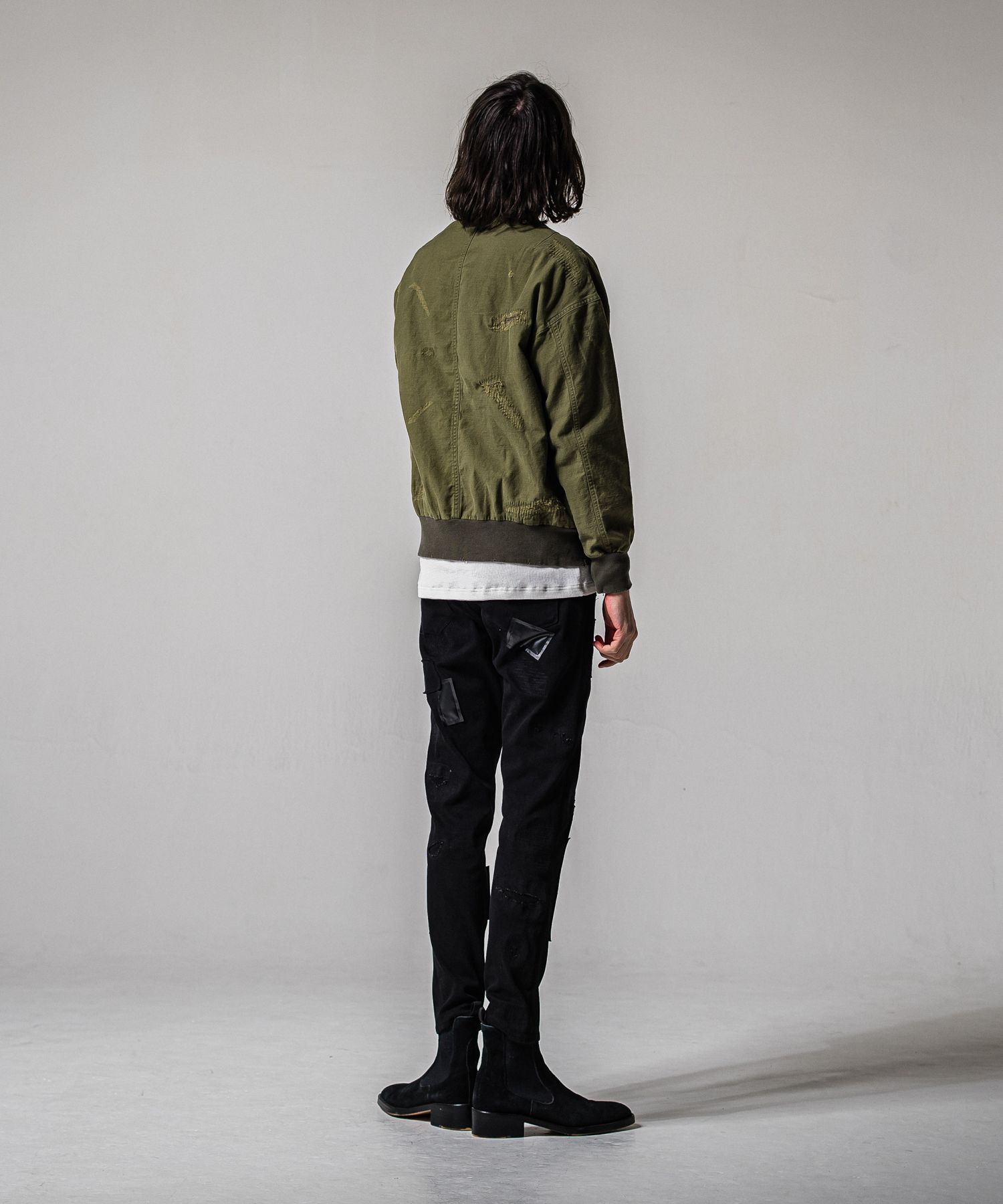 LIGHT DAVID JACKET / RC39-JK-002 / ミリタリーライトMA-1 / カーキクラッシュ (2月下旬入荷予定)