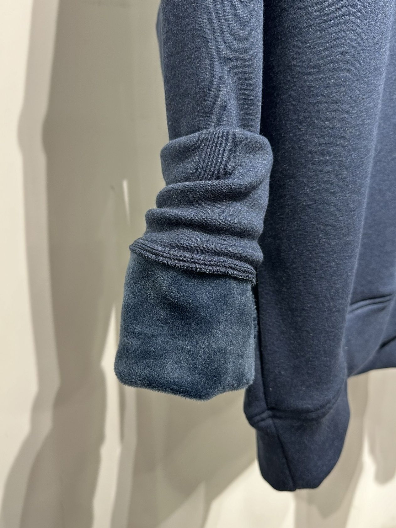 ID VELOURS FLEECE DROP TRAINER / RC34-C-004 / 裏起毛バックロゴトレーナー / ネイビー