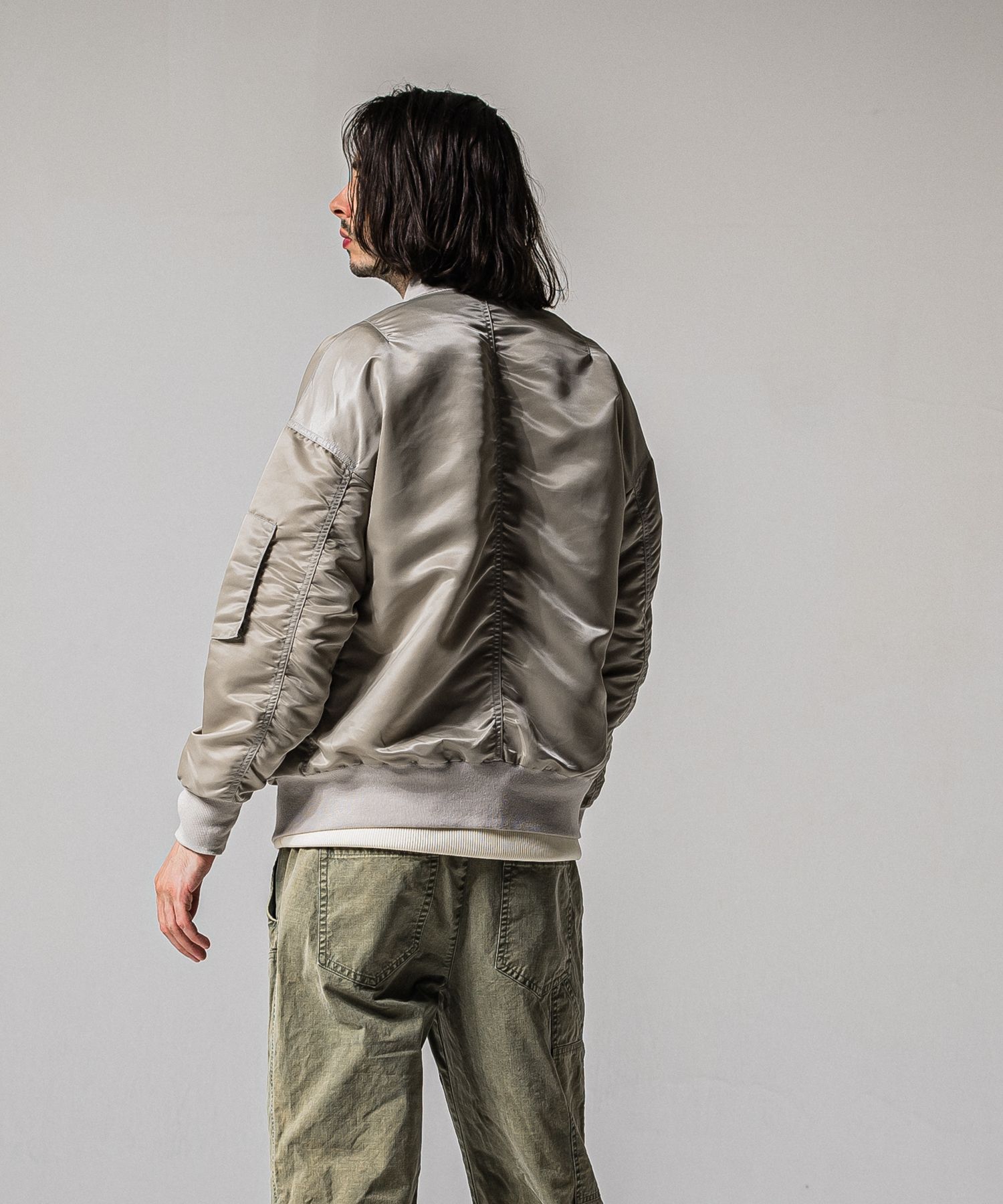 LIGHT DAVID JACKET / RC39-JK-002 / ナイロンライトMA-1 / ナイロングレージュ (2月下旬入荷予定)