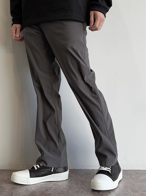 CHRIS EASY WIDE PANTS / RC31-ST-016W / ナイロンワイドパンツ / チャコール