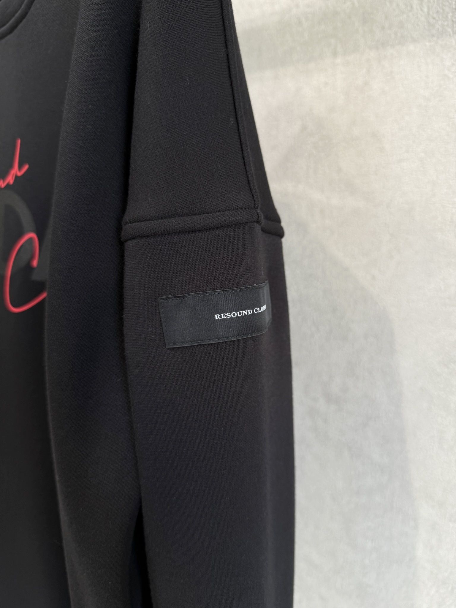 【FRIDAYコラボ】 FRIDAY OLD LOGO VELOURS FLEECE TRAINER / RCF1-C-003 / 裏起毛FRIDAYオールドロゴトレーナー / ブラック