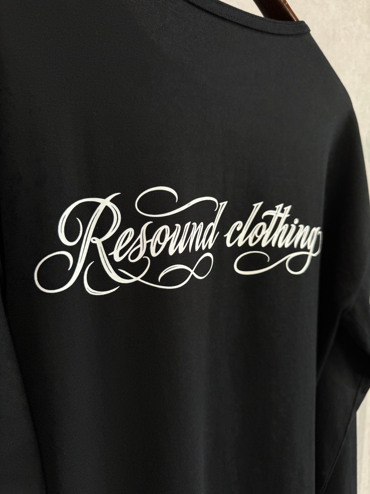 PIN ST RC OVER LONGSLEEVE TEE / RC41-T-003 / オーバーサイズ長袖バックロゴTシャツ / ブラック