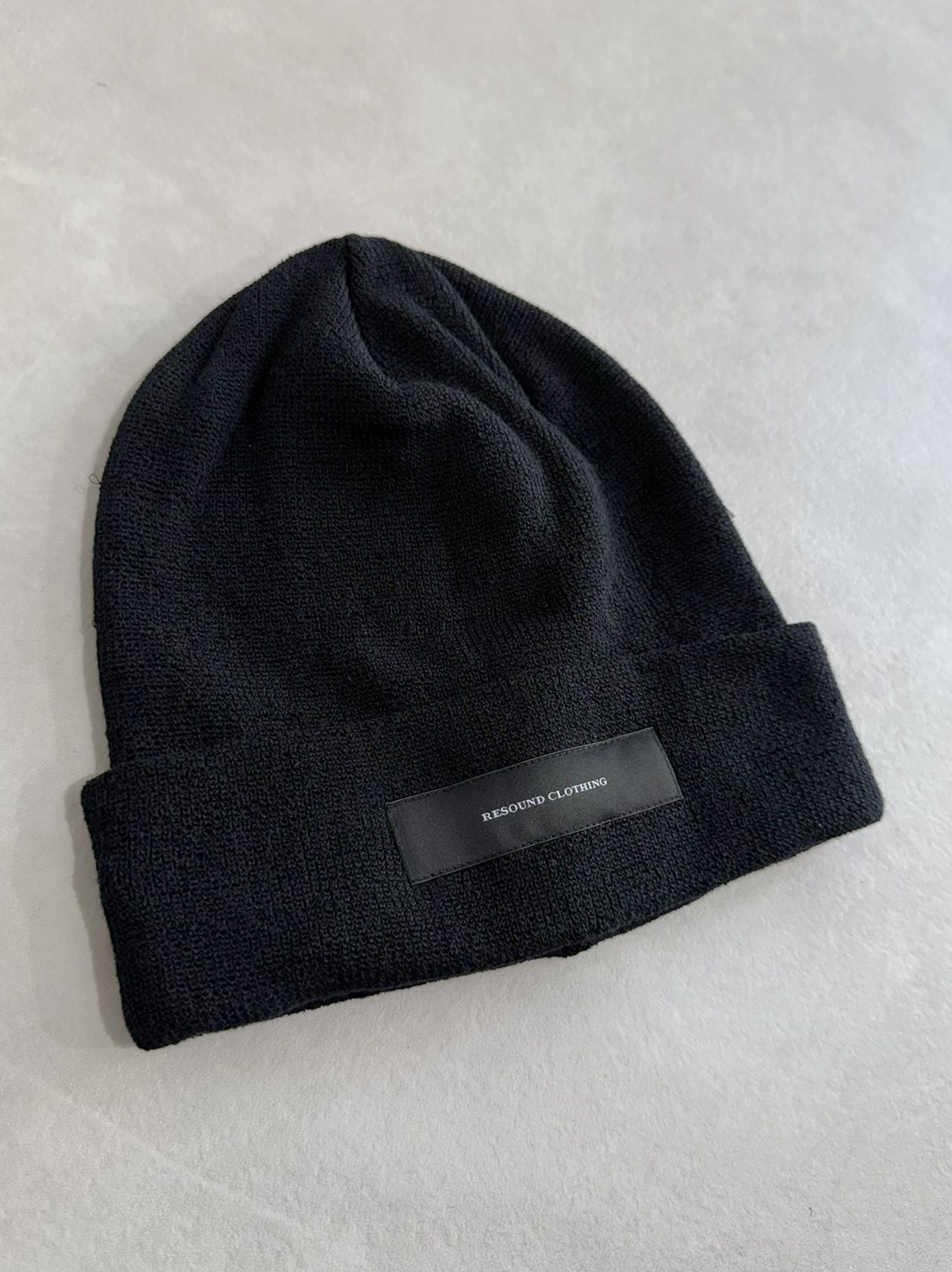 LINEN KNIT CAP / RC39-CAP-001 / コットンリネンニットキャップ / ブラックタグ