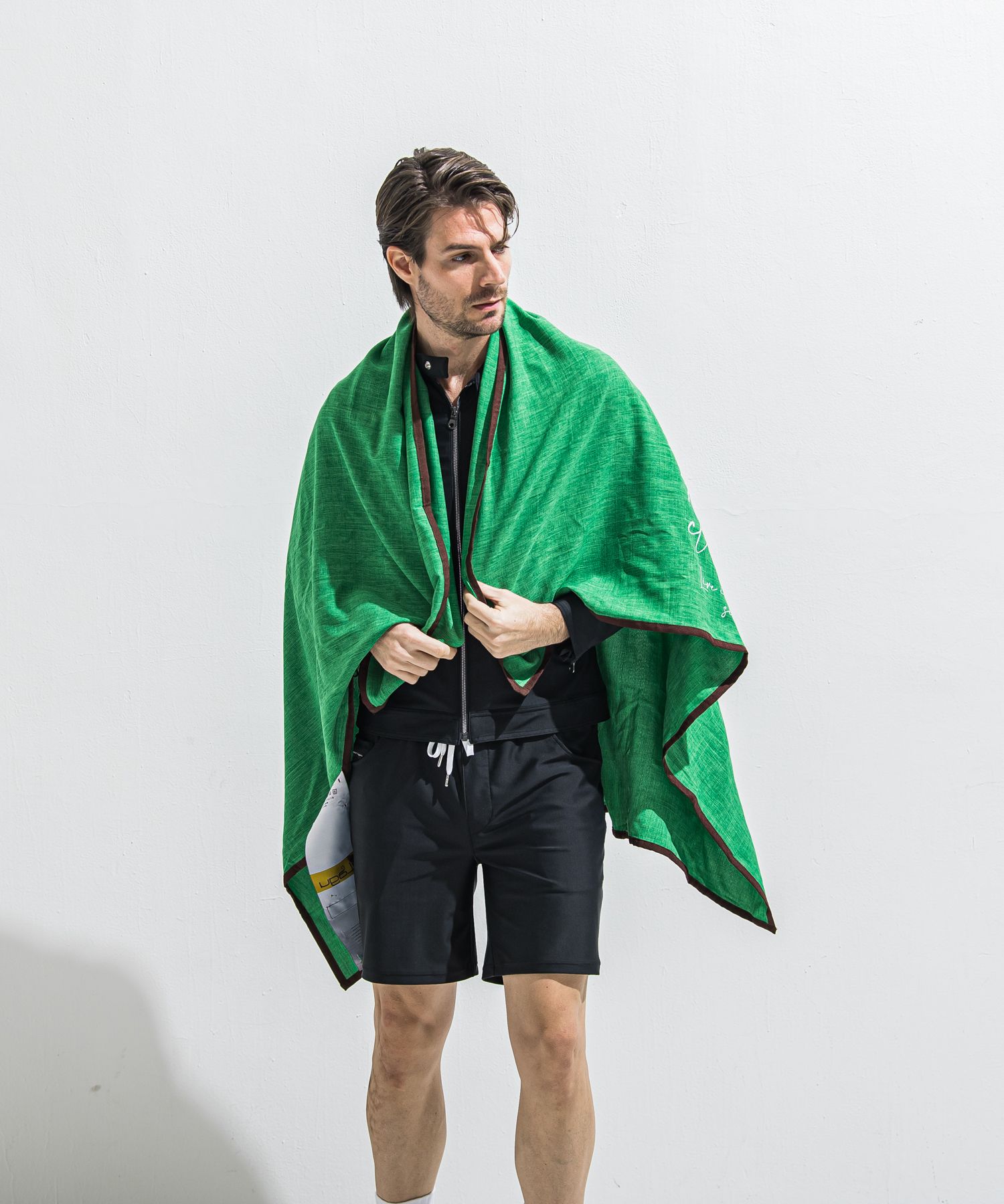 「Lagu×RESOUND」 BLANKET & ECOBAG / RL-BLBAG-1 / ブランケット&ショルダーエコバッグ / グリーン