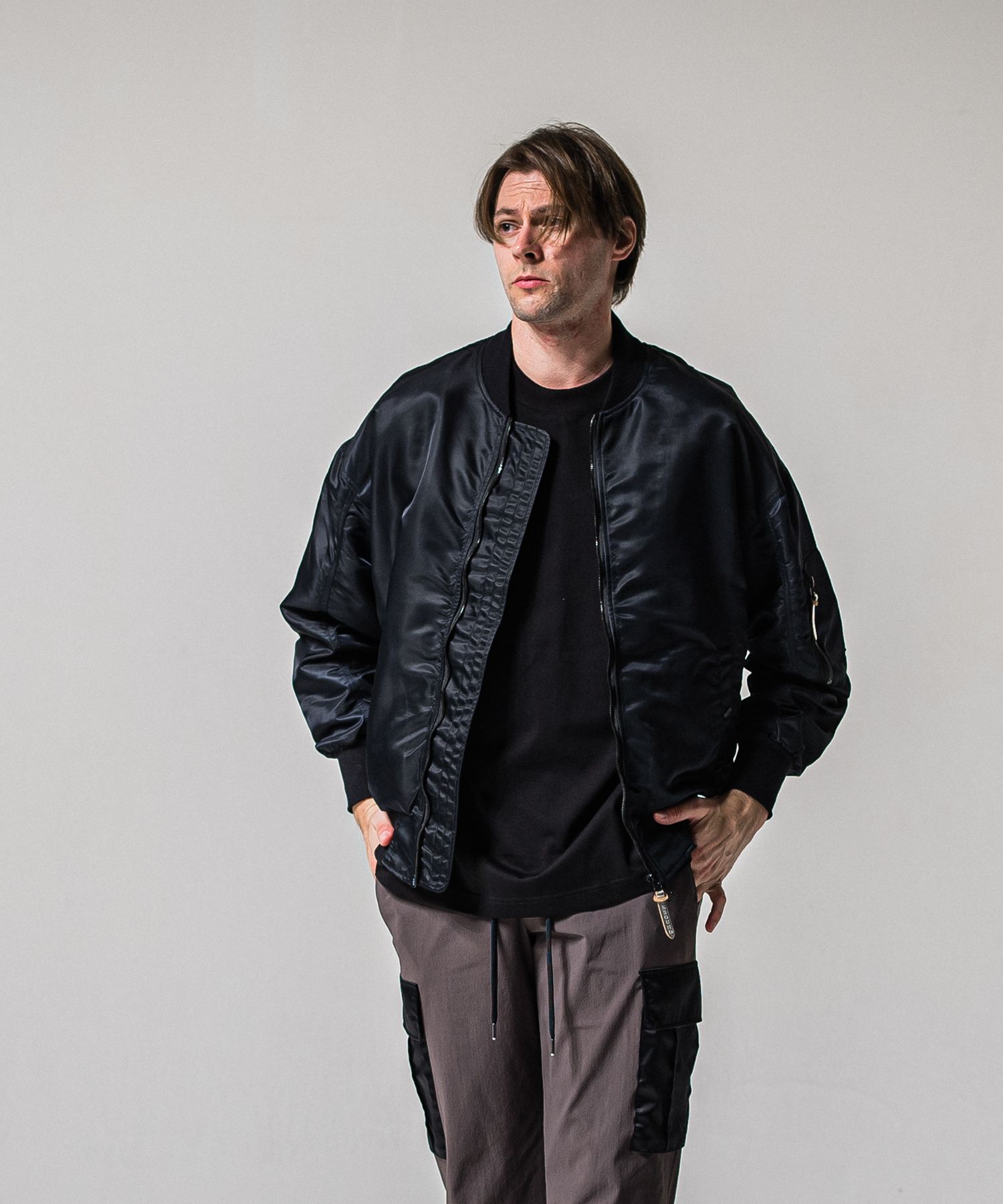 LIGHT DAVID JACKET / RC39-JK-002 / ナイロンライトMA-1 / ナイロンブラック (2月下旬入荷予定)