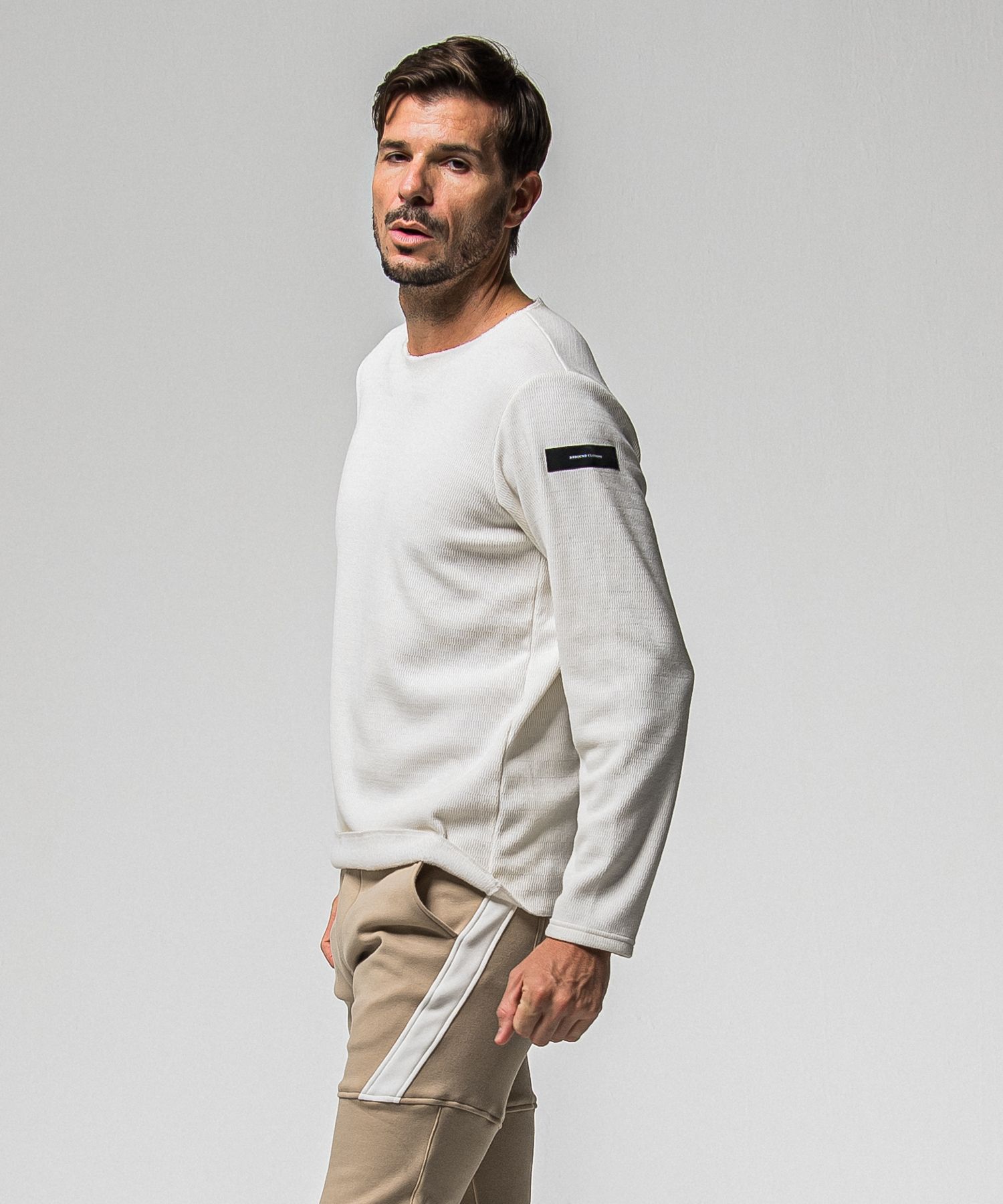 VELOURS FLEECE NEO THERMAL / RC38-C-001 / 裏起毛サーマルロングTシャツ / ホワイト (10月中旬入荷予定)