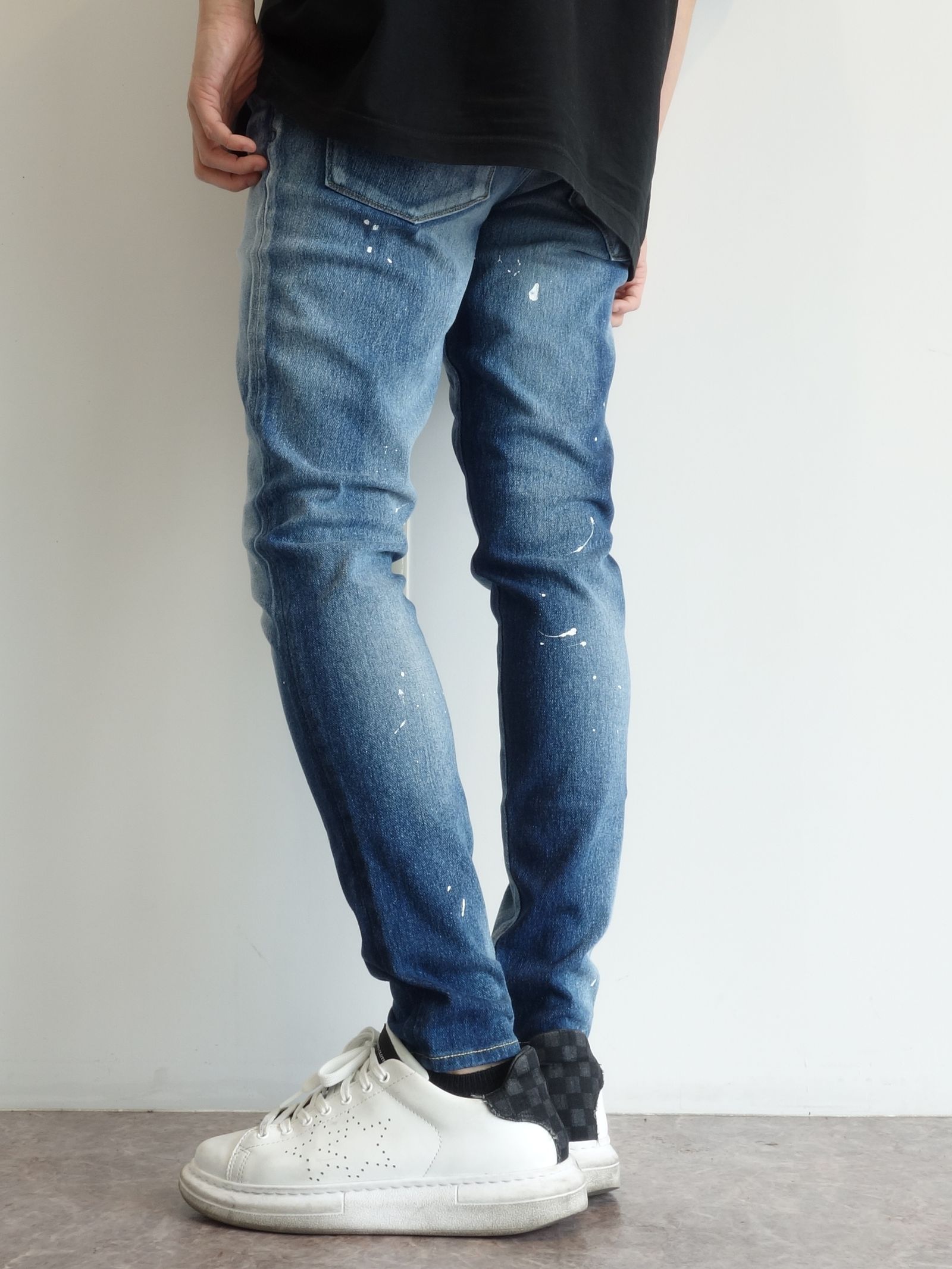 BLIND DENIM JERSEY / RC24-ST-019 / デニムジャージスキニーパンツ