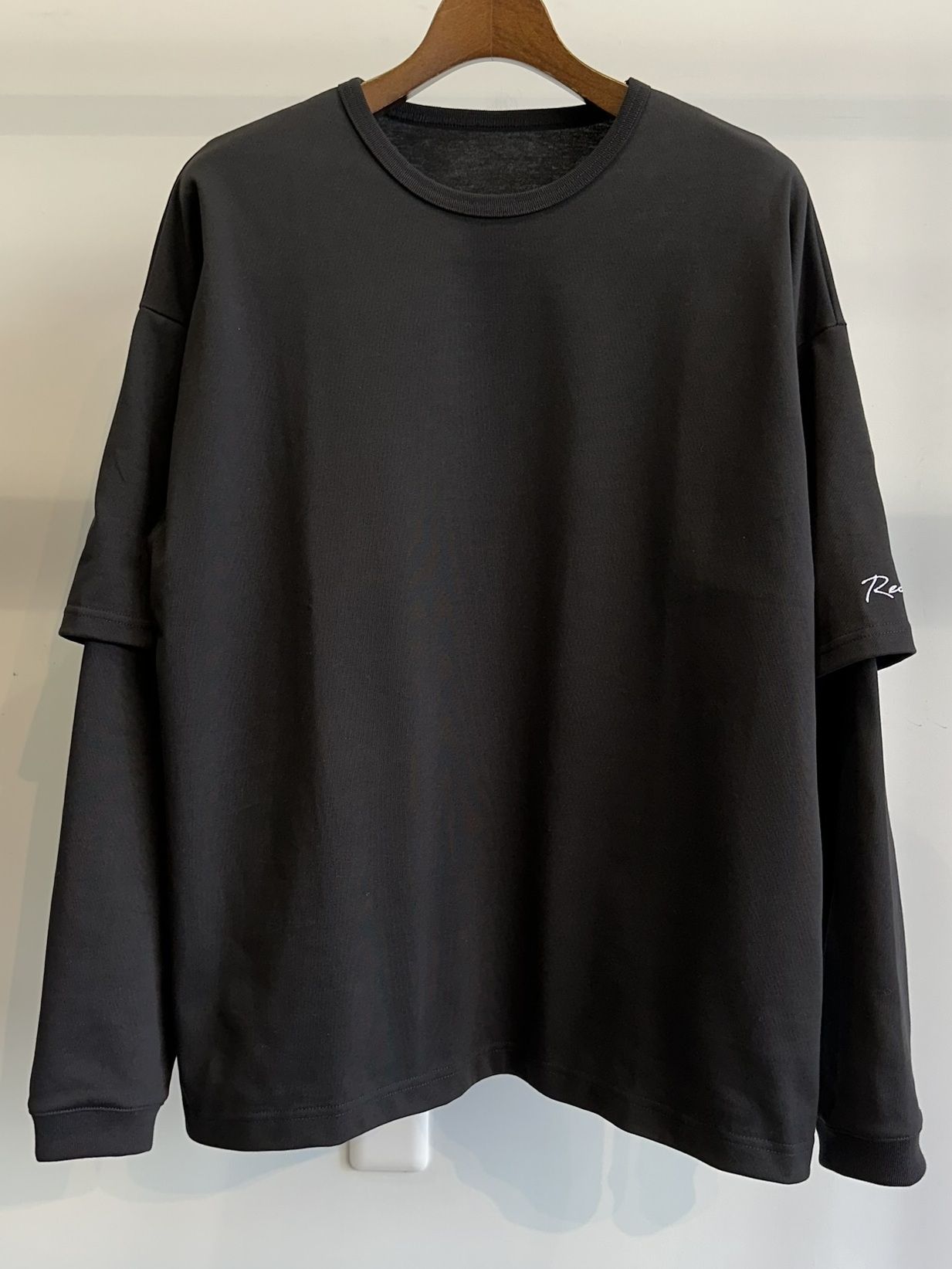 FAKE LAYERED LONG SLEEVE / RC37-T-004 / レイヤードロングスリーブTシャツ / ブラック