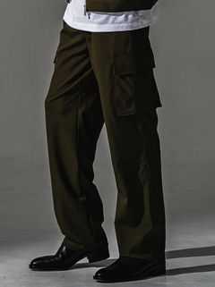 HEAD CARGO / RC41-ST-043 / カーゴセミワイドタックパンツ / カーキ (8月中旬入荷予定)