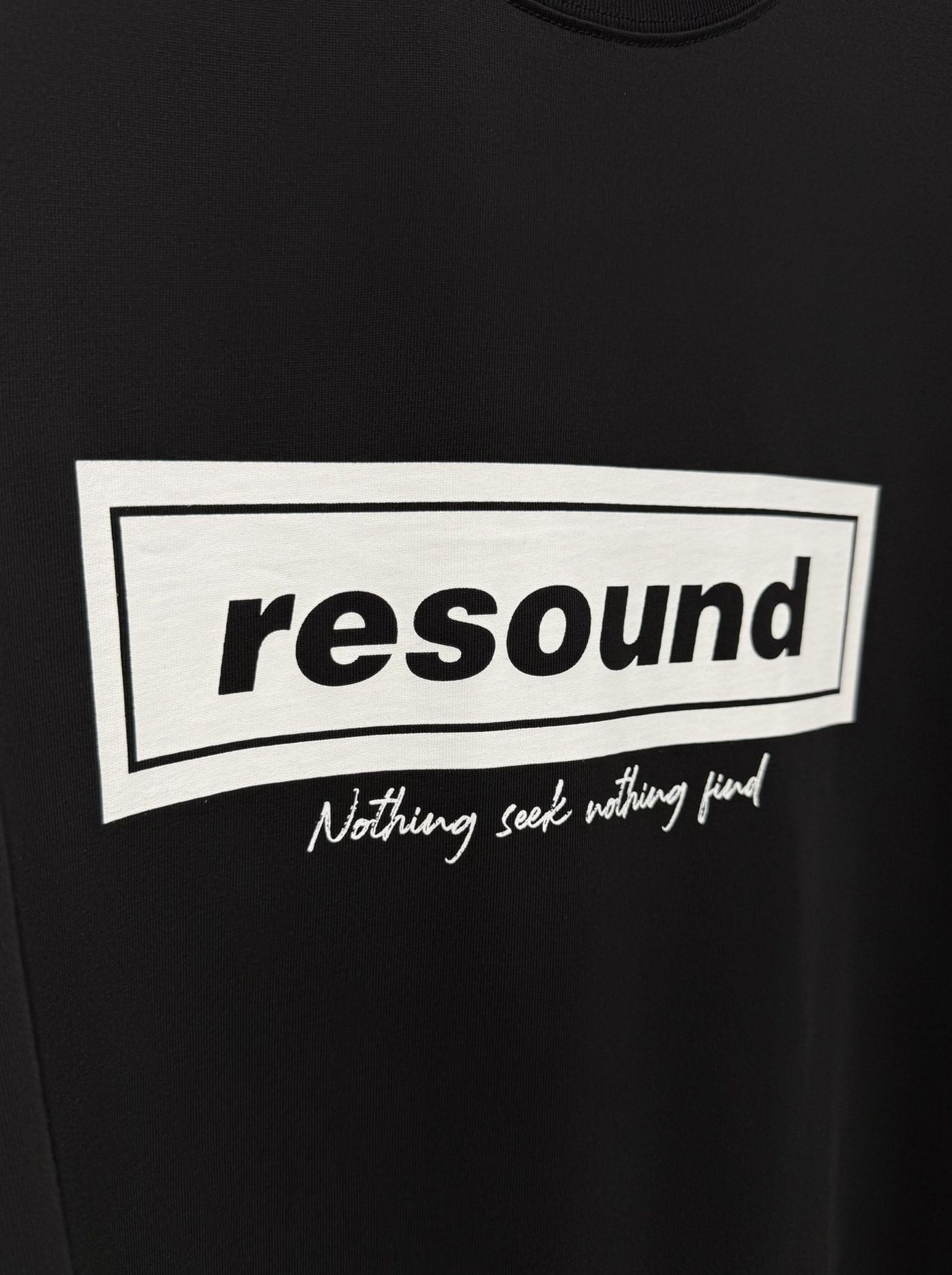 BOX OVER TEE / RC40-T-007 / ボックスロゴビッグTシャツ / ブラック