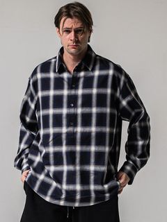 PULL JACK SHIRT / RC39-SH-003 / プルオーバーチェックシャツ / ネイビー (3月上旬入荷予定)