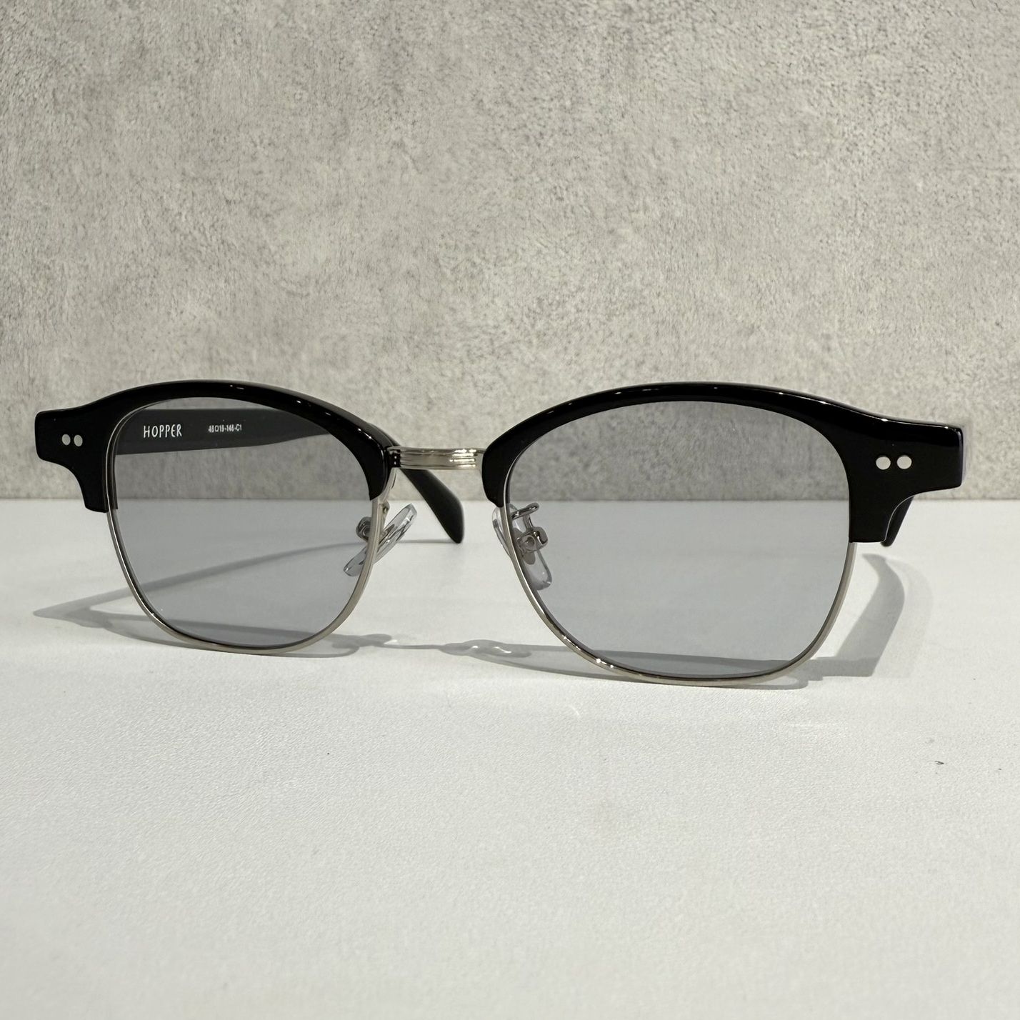 NEW. HOPPER C-1 / サングラス / ブラック×ブラステッドシルバー