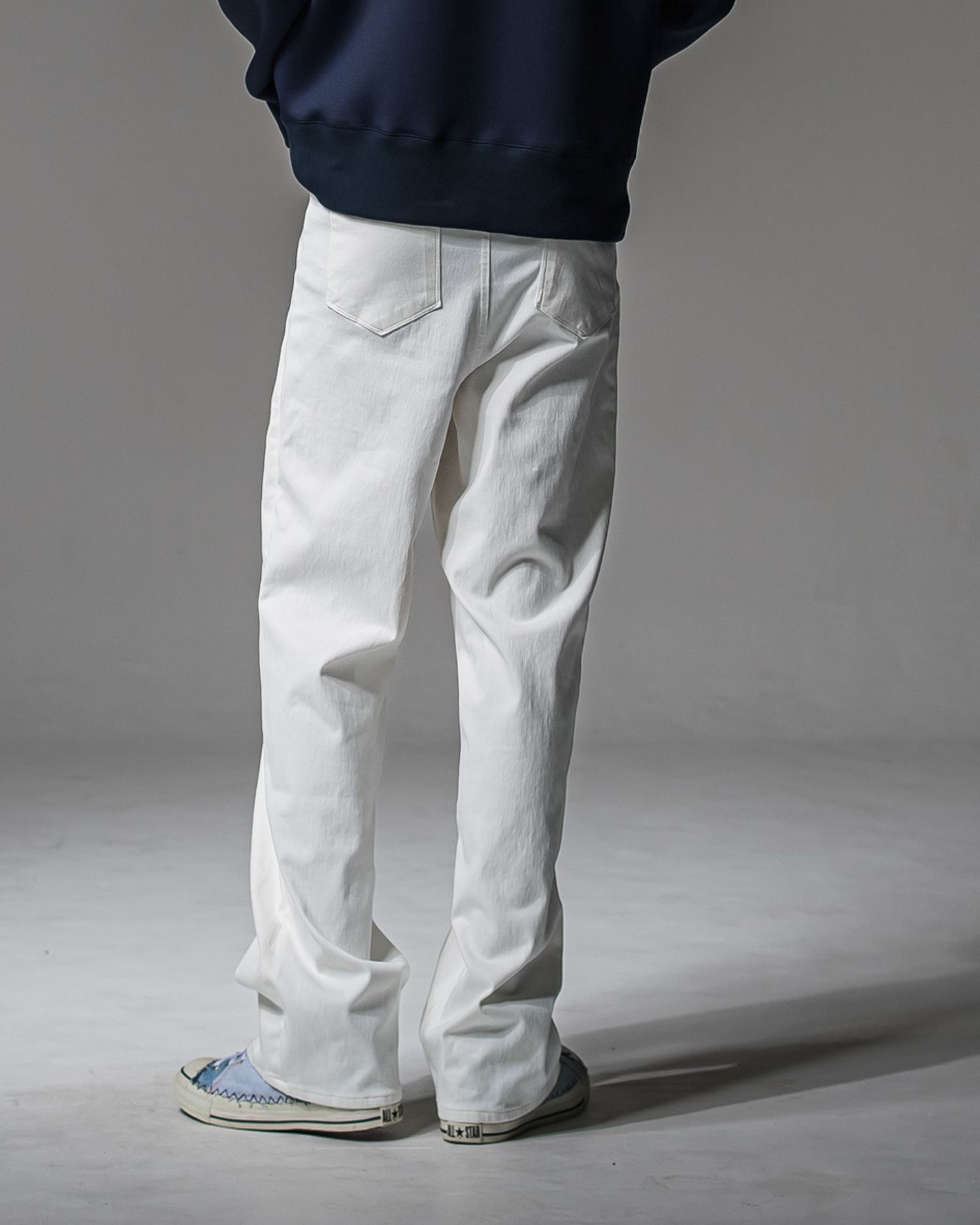 KING DENIM JERSEY / BASIC-ST-005 / デニムジャージ バギーワイドパンツ / ホワイト