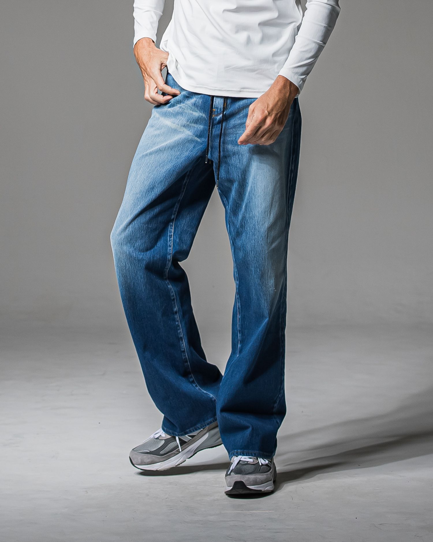 KING DENIM JERSEY / RC37-ST-005 / デニムジャージ バギーワイドパンツ / ライトインディゴ