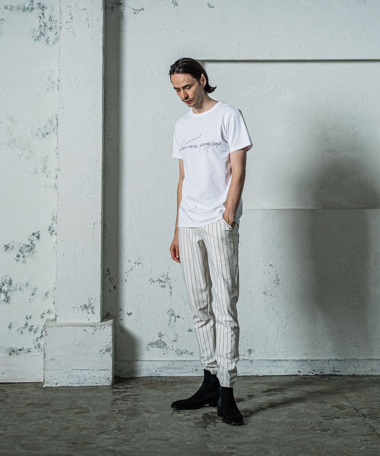 CHRIS EASY PANTS / RC35-ST-016 / イージーパンツ / ホワイトストライプ