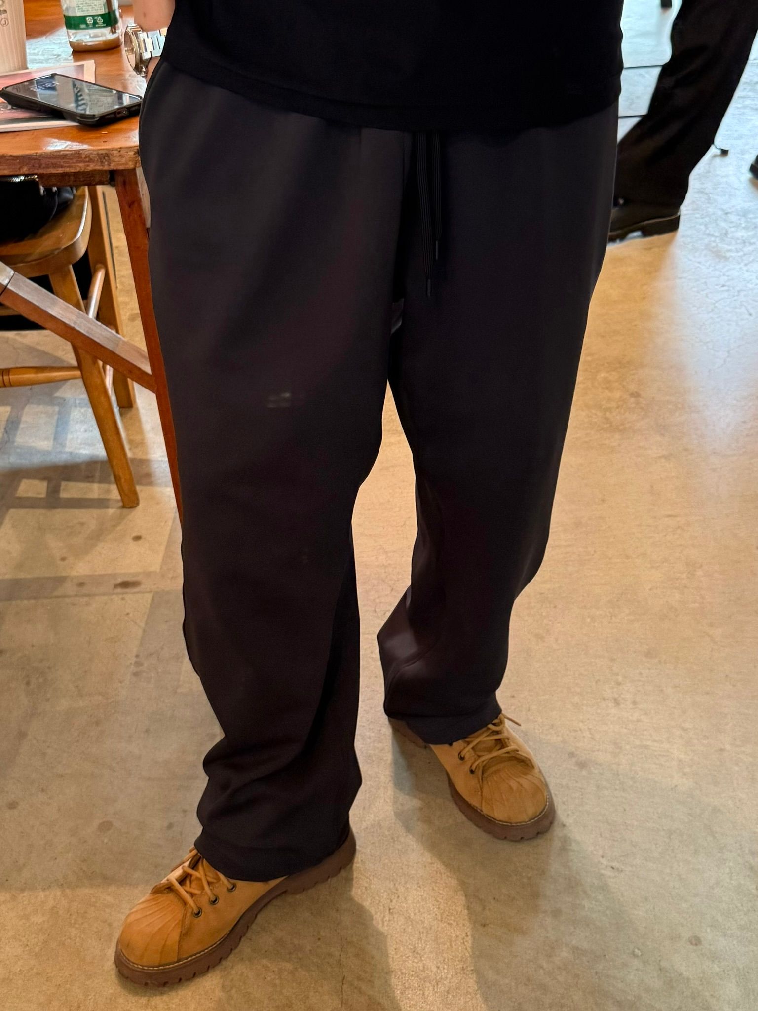 EMILIO DB WIDE PANTS / DP1-ST-003 / ダンボールジャージスーパーワイドパンツ / ブラック (3月中旬入荷予定)