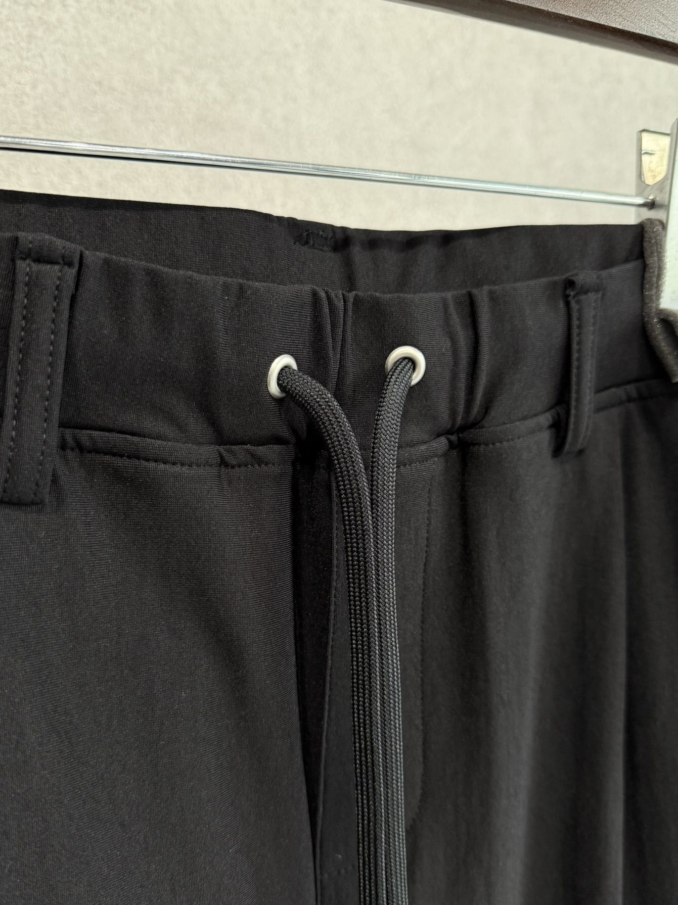 JOHNSON LINE HEAT WIDE TUCK PANTS / RC38-ST-009HWT / 裏起毛ジョンソンラインワイドタックパンツ / ブラック×ホワイト