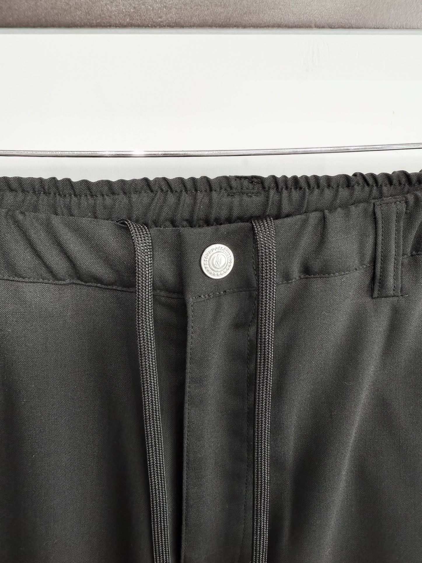PAT WIDE EASY PANTS / RC35-ST-036 / ワイドテーパードパンツ / ブラック