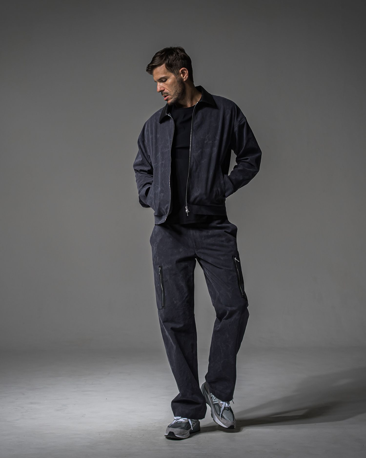 DAVID CARGO PANTS / RC37-ST-040 / ミリタリーワイドカーゴパンツ / ヴィンテージブラック