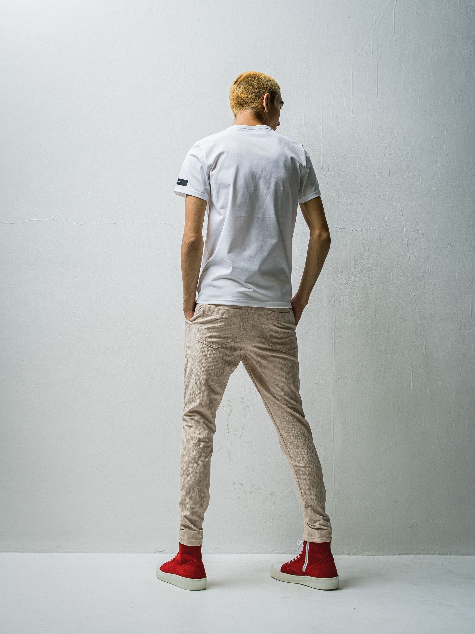 CHRIS EASY TUCK PANTS / RC27-ST-016T / シアサッカーイージータックパンツ / ベージュ