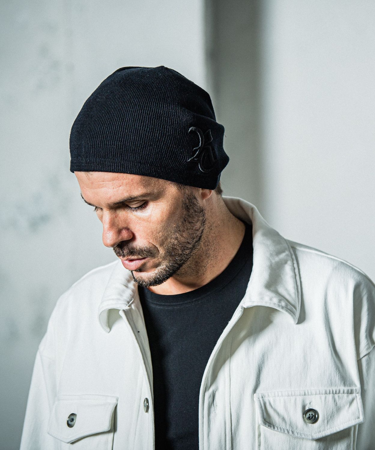 LINEN KNIT CAP / RC37-CAP-004 / コットンリネンニットキャップ / ブラックRC