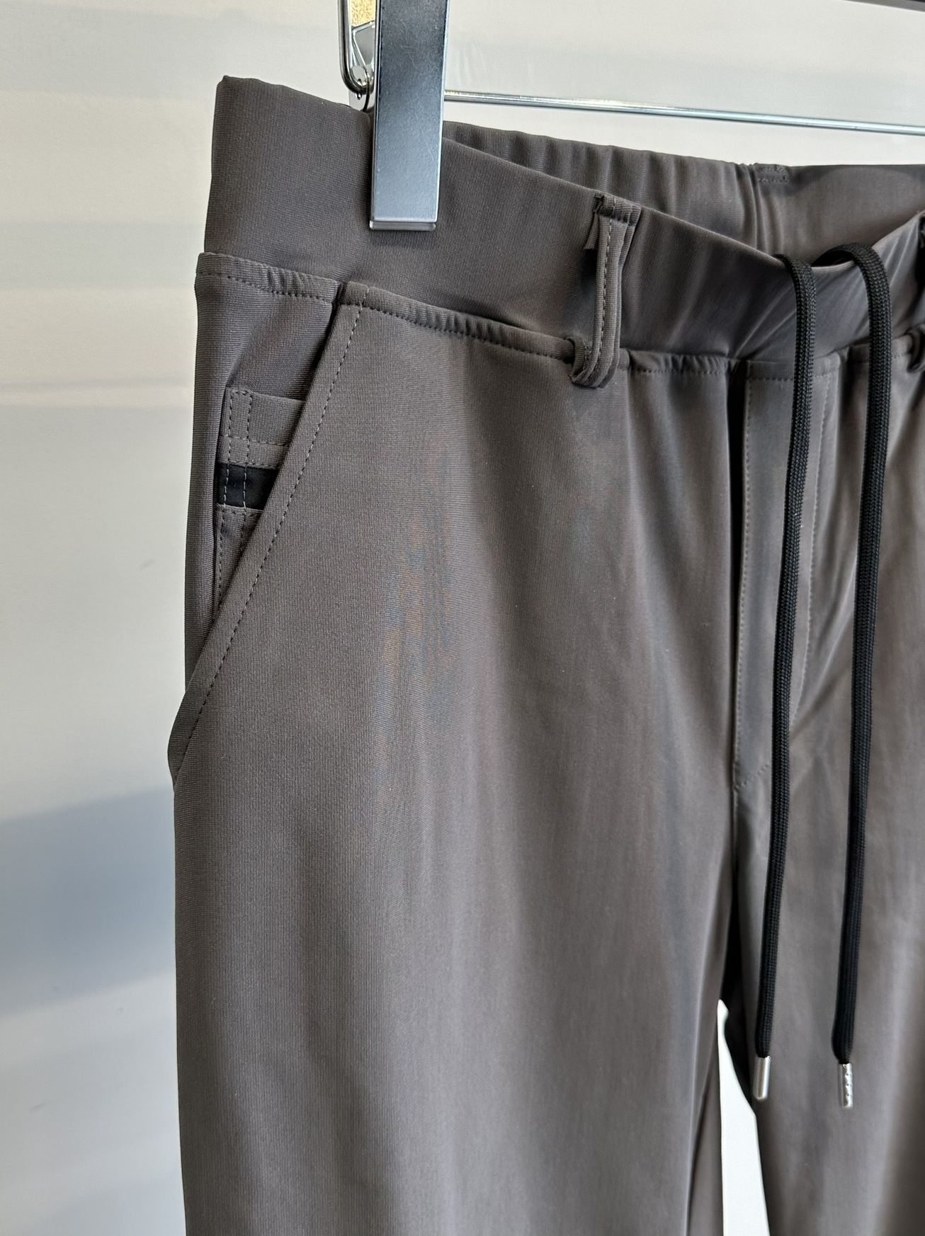 CHRIS EASY WIDE PANTS / RC31-ST-016W / ナイロンワイドパンツ / チャコール